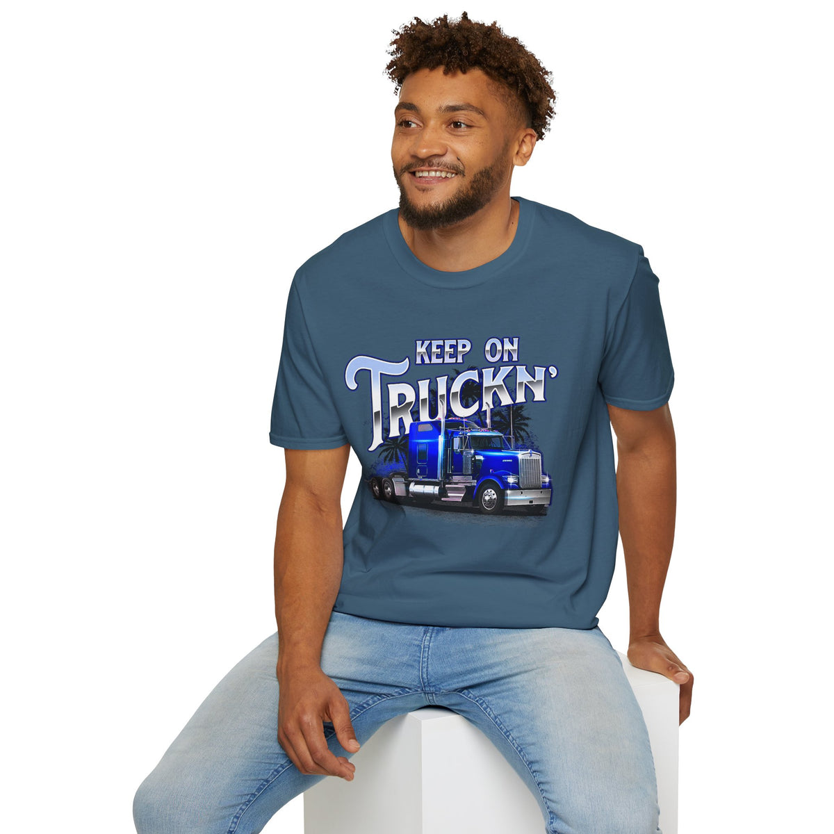 Keep On Truckn Trucker Soft Style T-Shirt