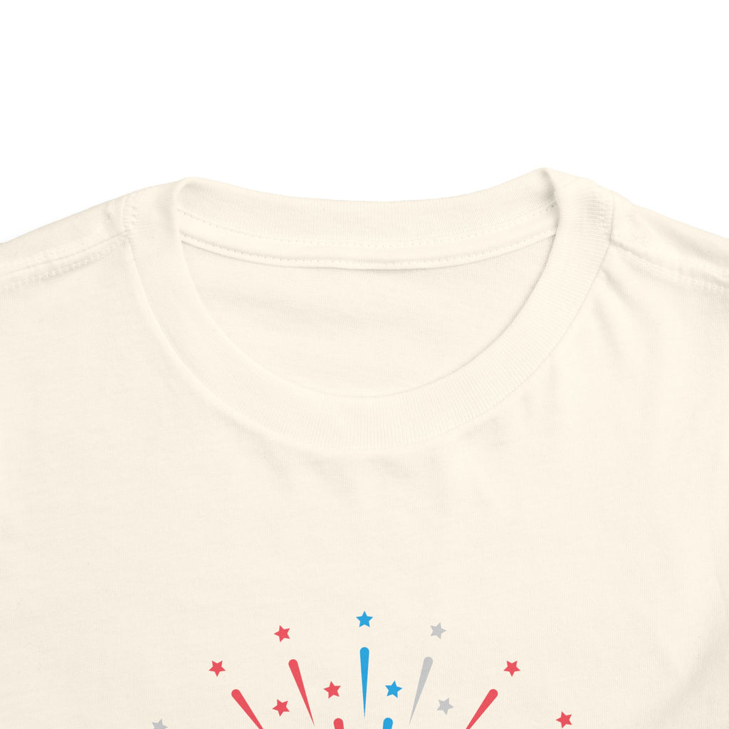 Cupcake with Fireworks Toddler Tee | 2T-5T