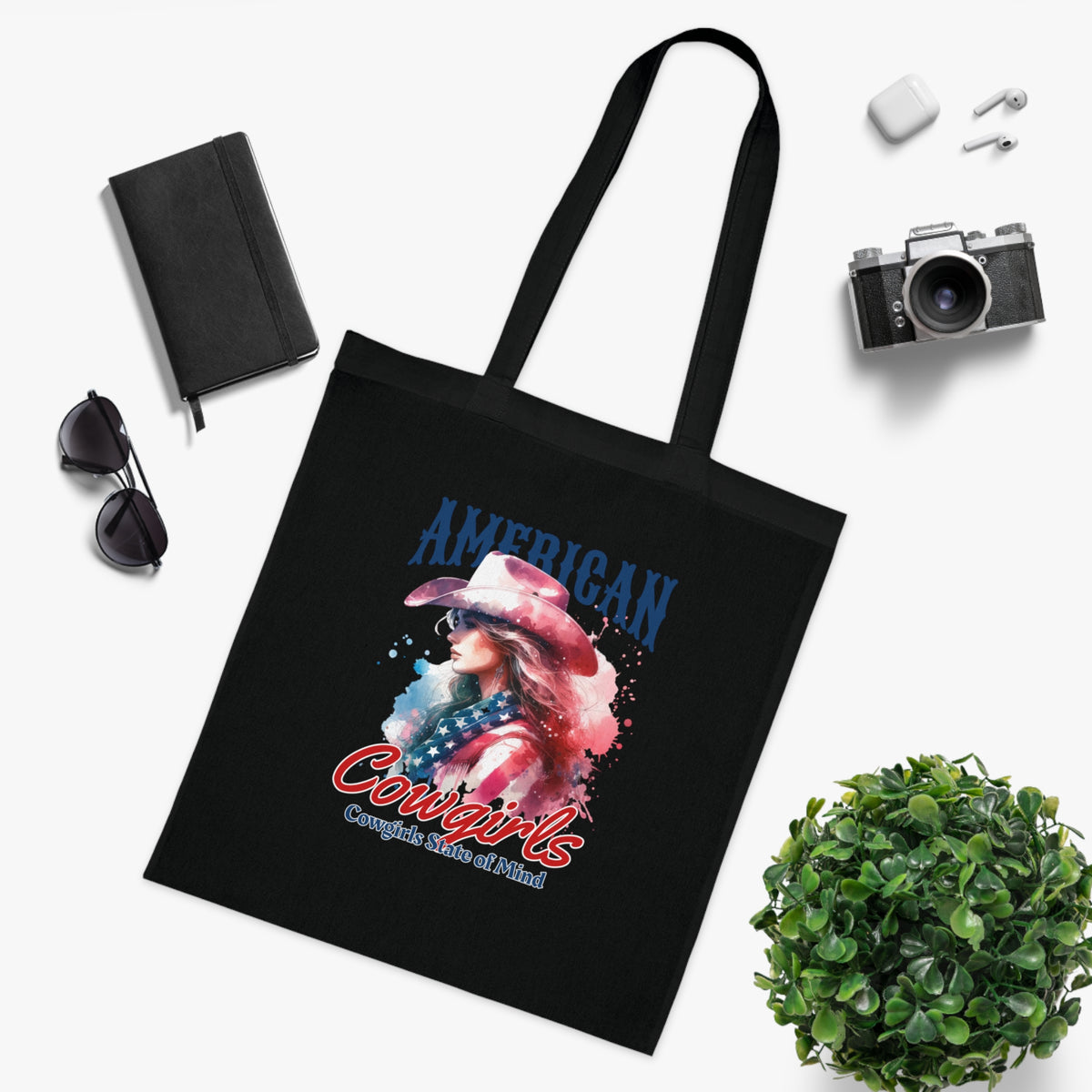America Cowgirls Cotton Tote
