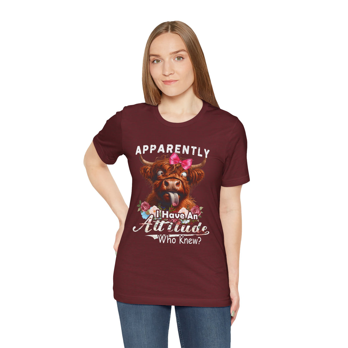 Apparently, I Have an Attitude Who Knew Unisex Jersey Short Sleeve Tee