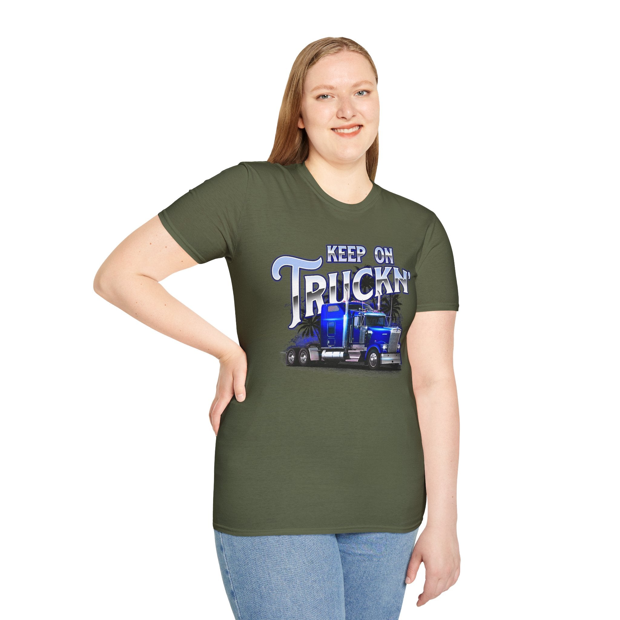Keep On Truckn Trucker Soft Style T-Shirt