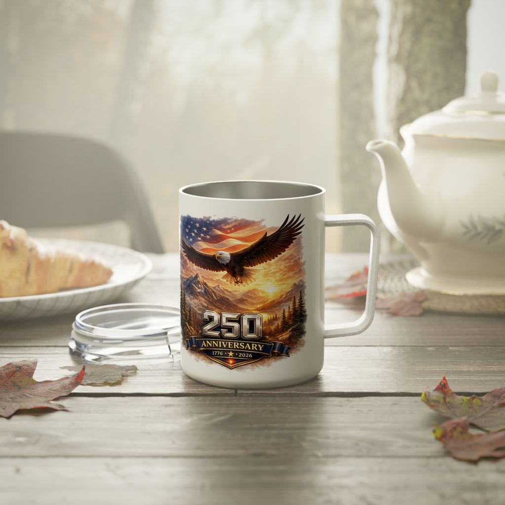 250 Year America Anniversary Insulated Coffee Mug, 10oz