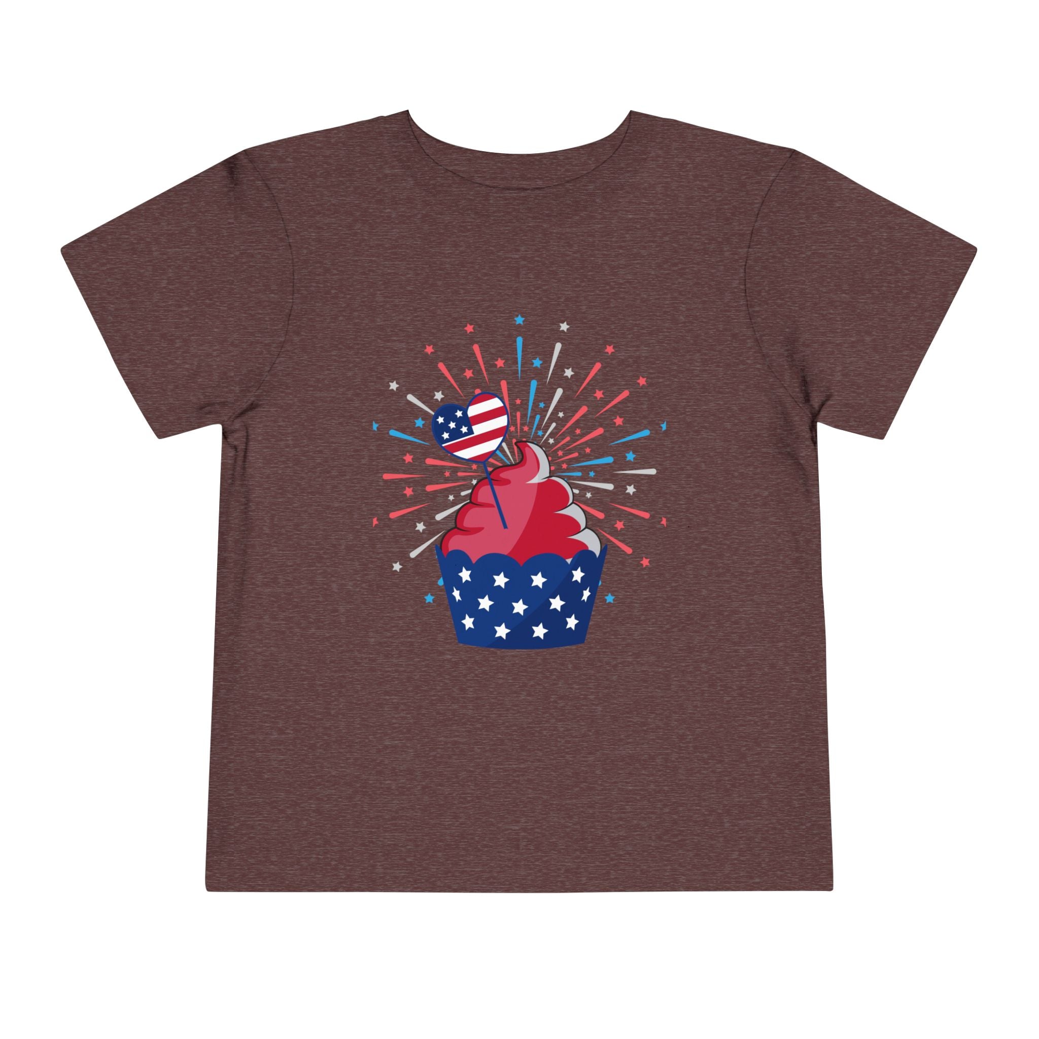 Cupcake with Fireworks Toddler Tee | 2T-5T