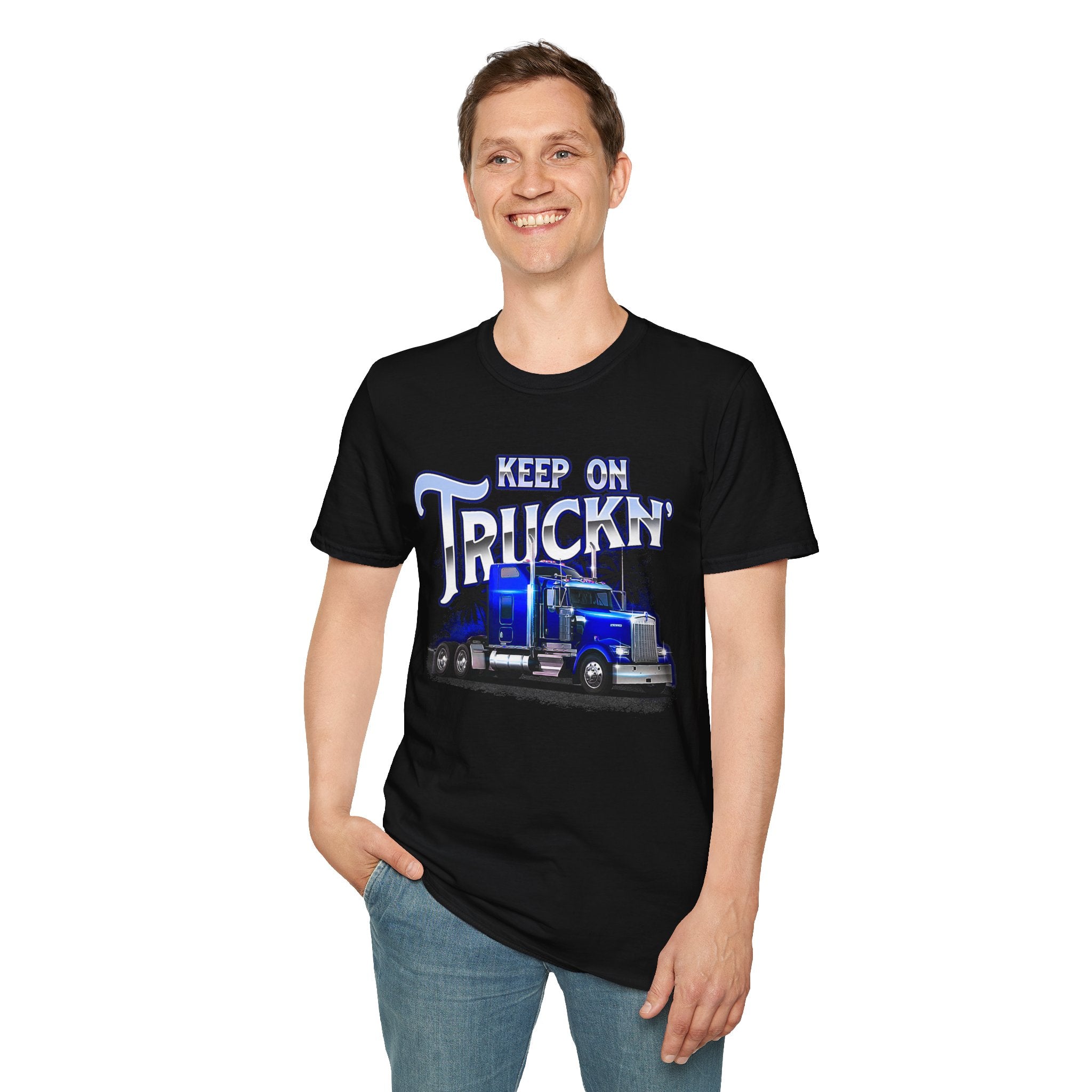Keep On Truckn Trucker Soft Style T-Shirt