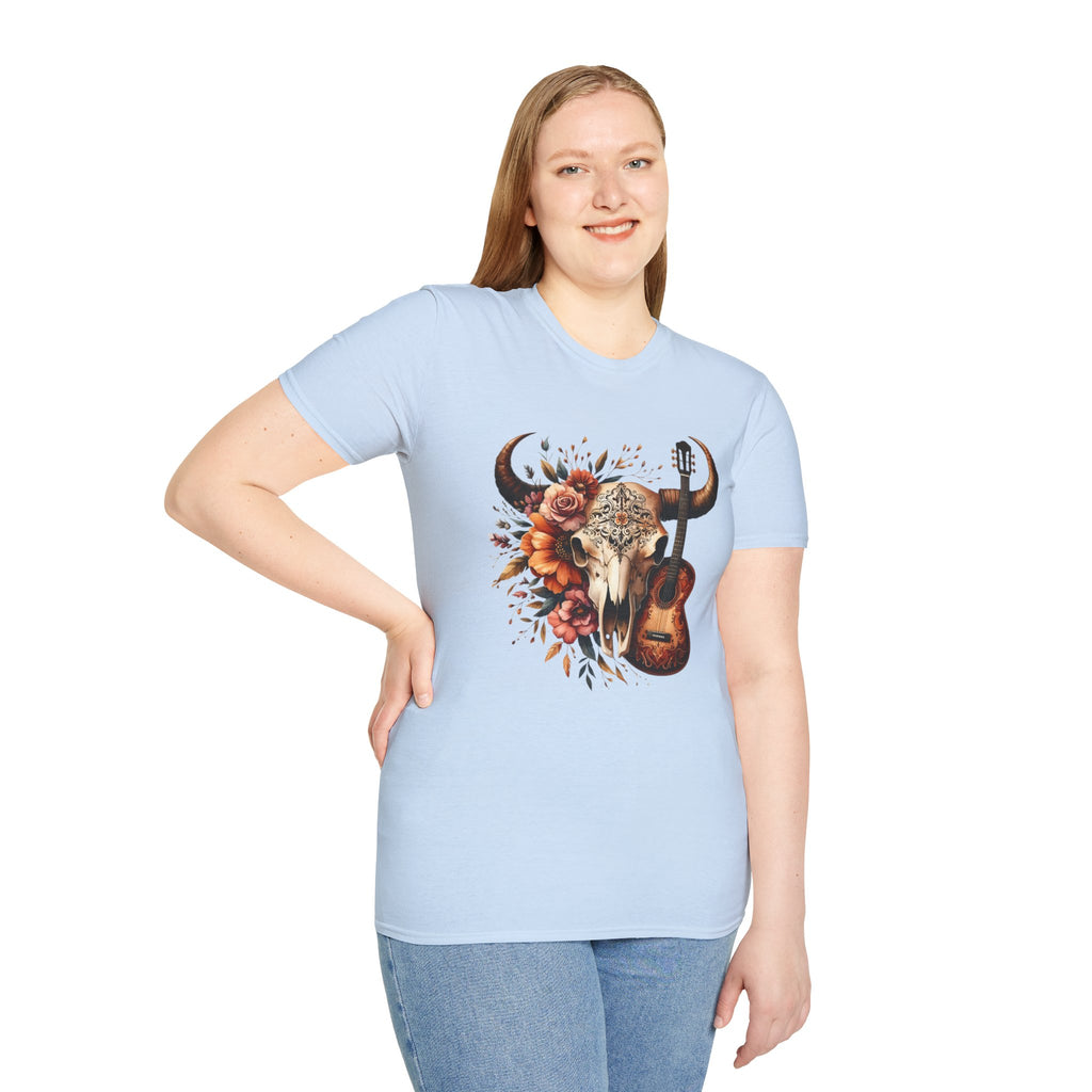 Western Skull Unisex Soft style T-Shirt