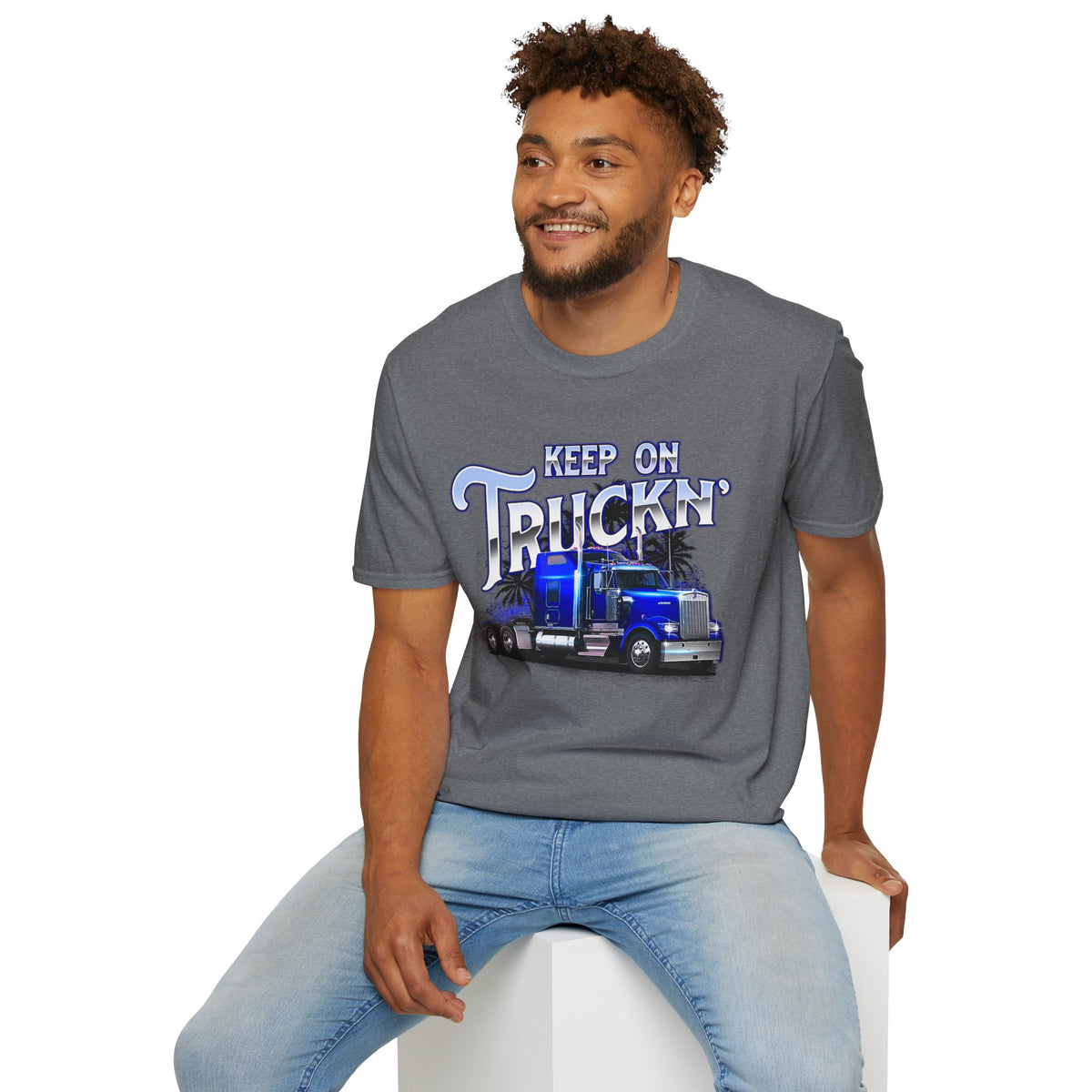 Keep On Truckn Trucker Soft Style T-Shirt