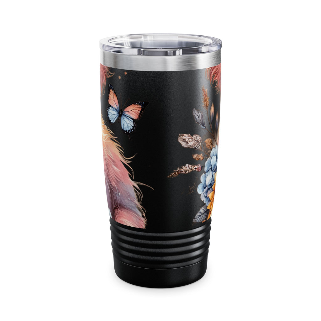 Highland Cow "Gigi" 20oz Ringneck Tumbler