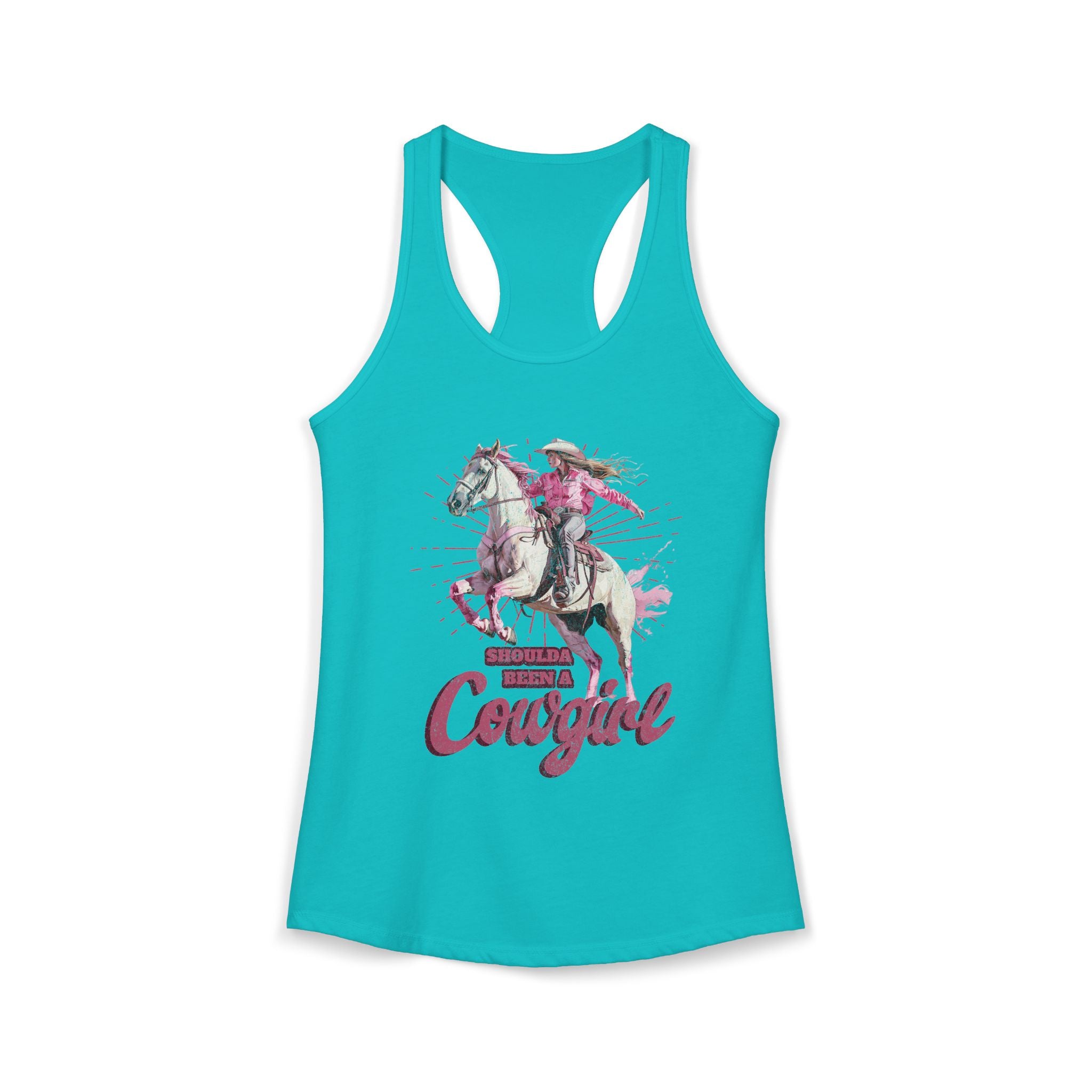 Shoulda Been a Cowgirl Women's Ideal Racerback Tank