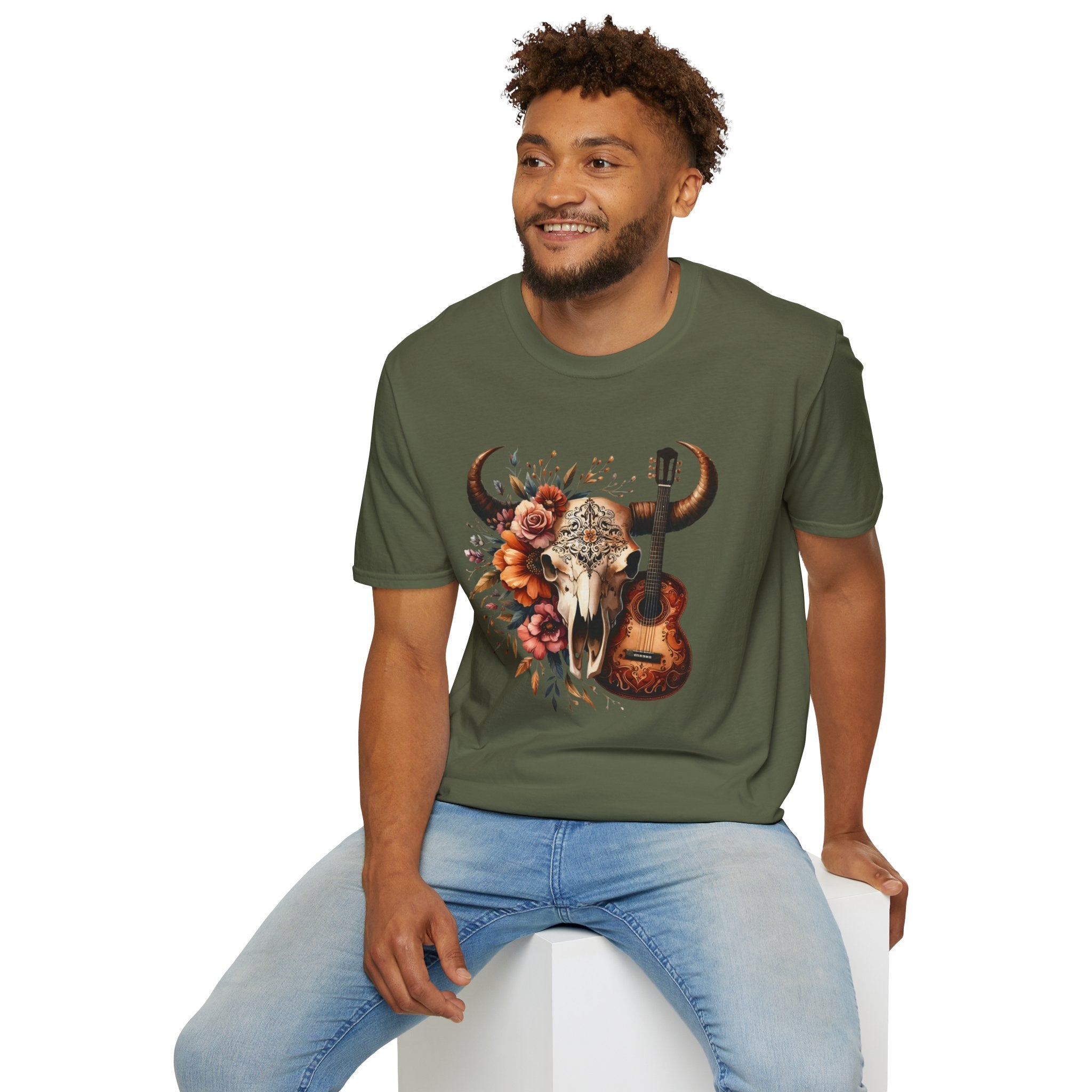Western Skull Unisex Soft style T-Shirt