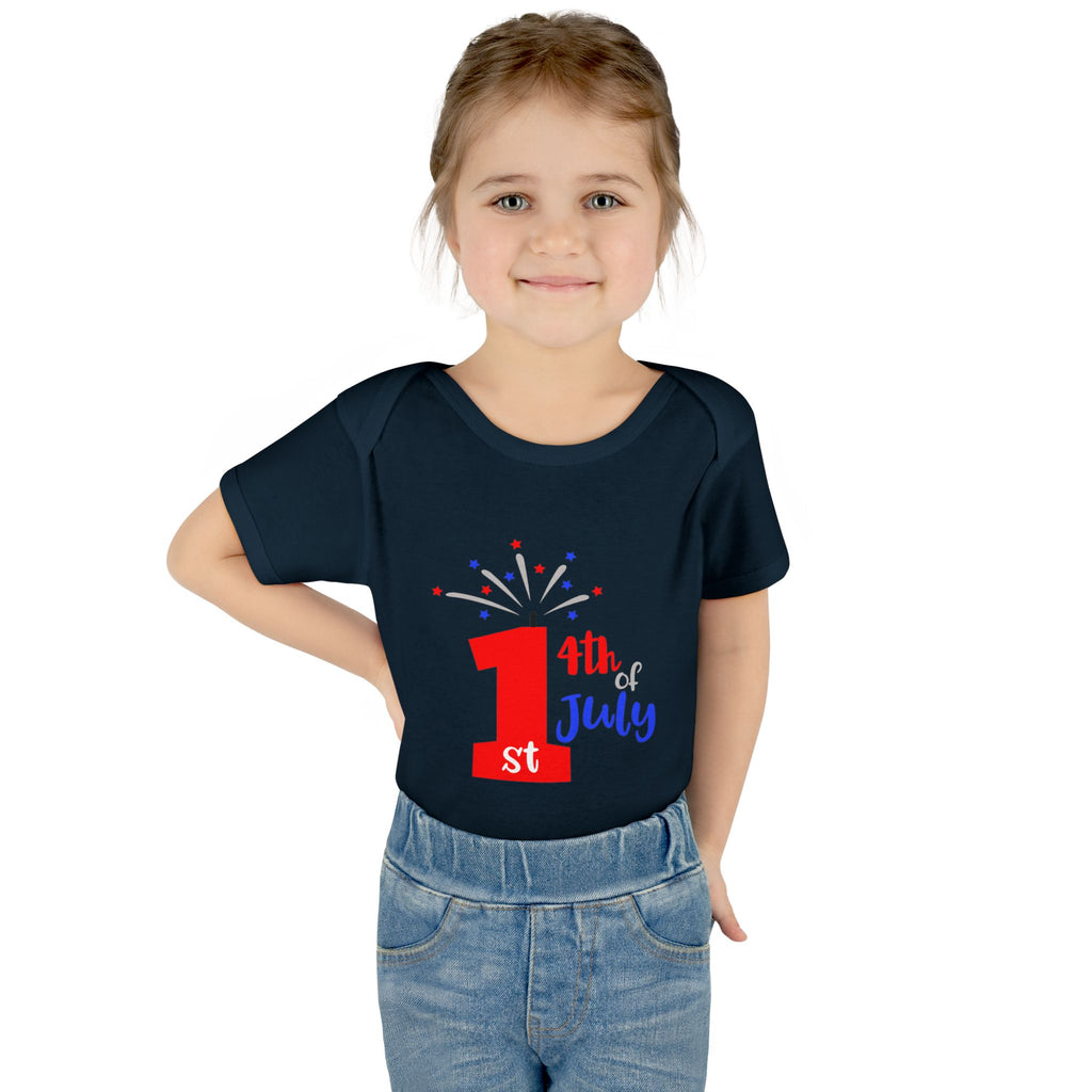 1st 4th of July Baby Bodysuit | Patriotic Fireworks Infant Onesie