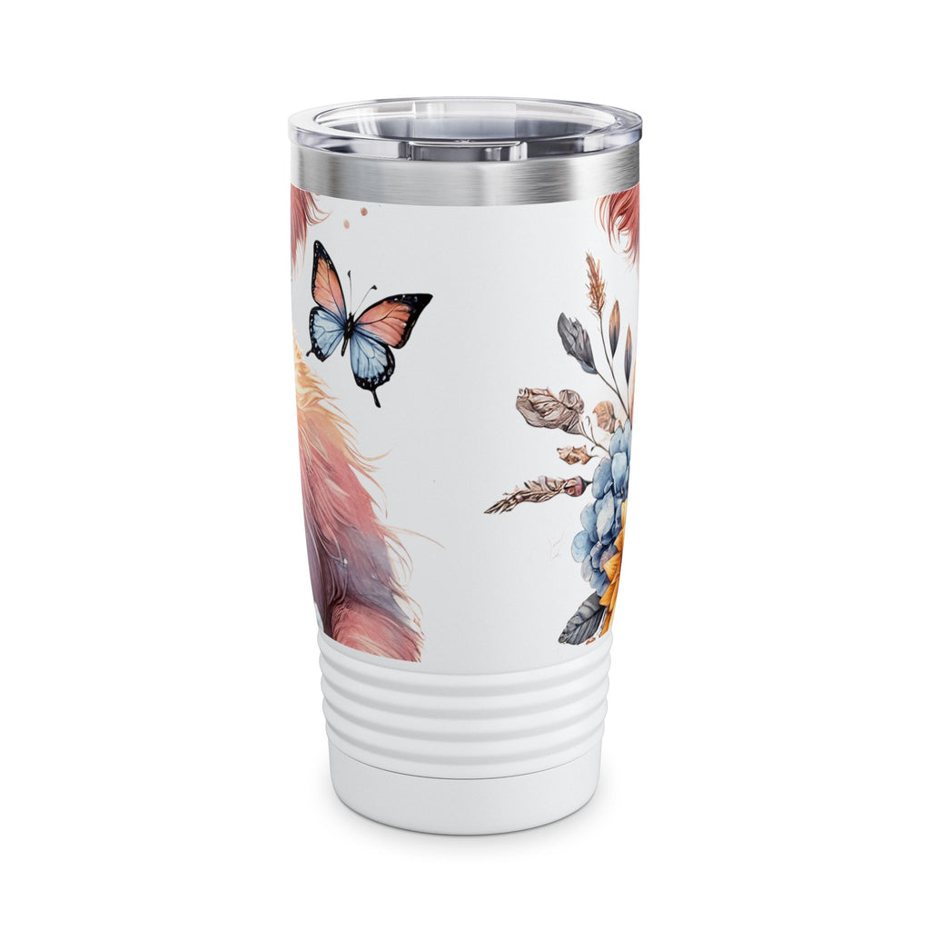 Highland Cow "Gigi" 20oz Ringneck Tumbler