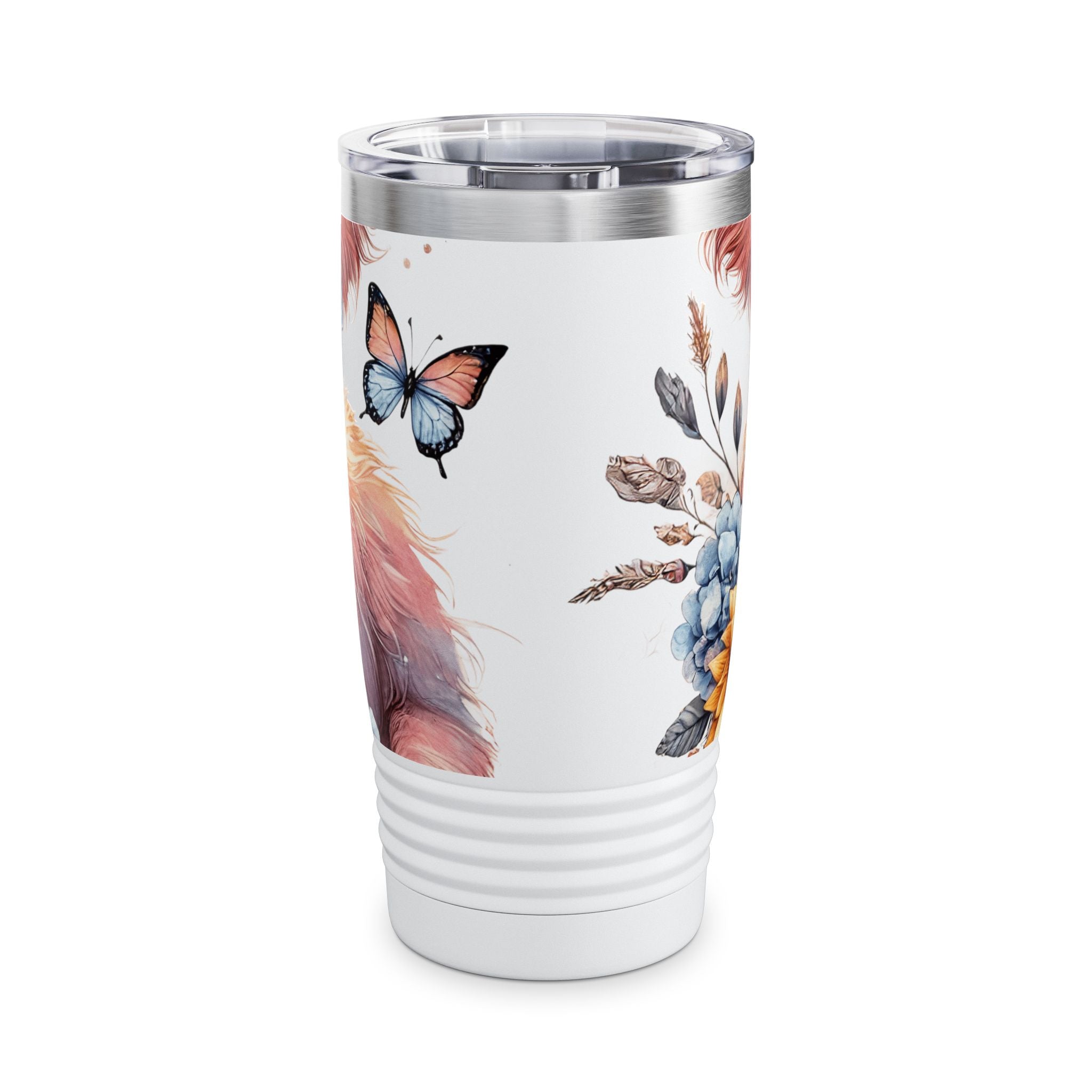 Highland Cow "Gigi" 20oz Ringneck Tumbler
