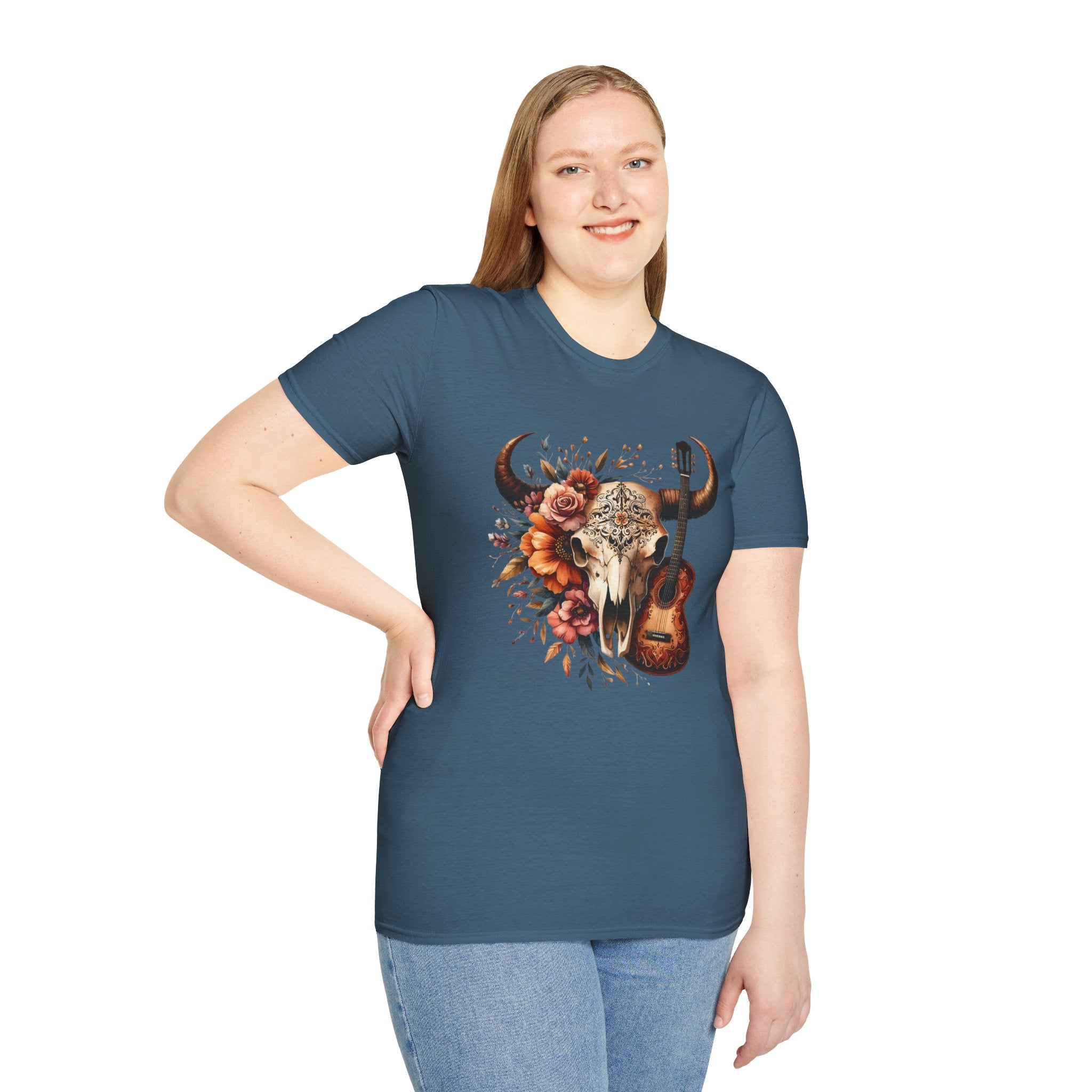 Western Skull Unisex Soft style T-Shirt
