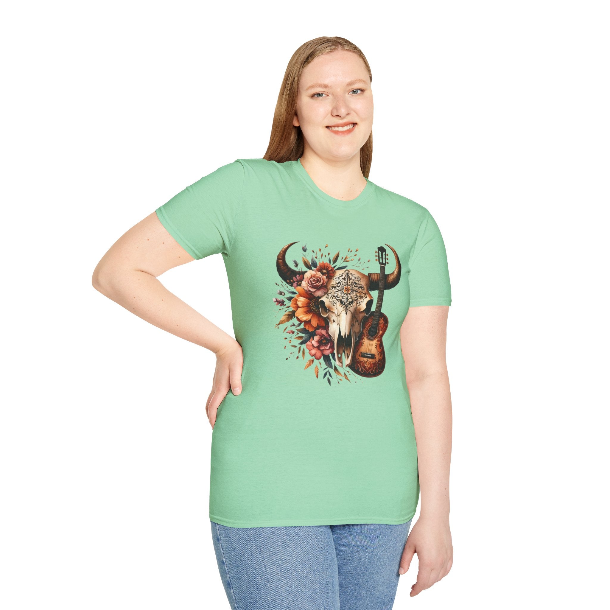 Western Skull Unisex Soft style T-Shirt