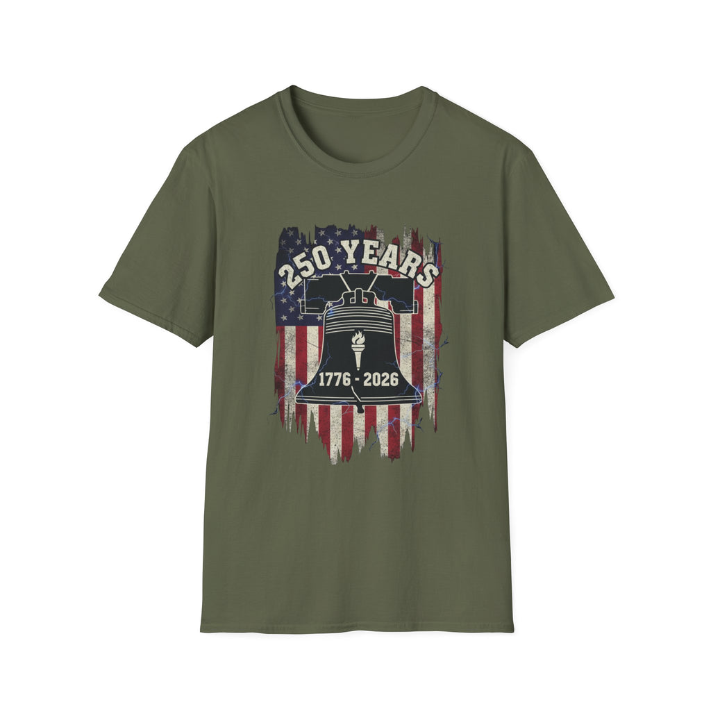 1776 To 2026 250 Years of America Unisex Softstyle T-Shirt