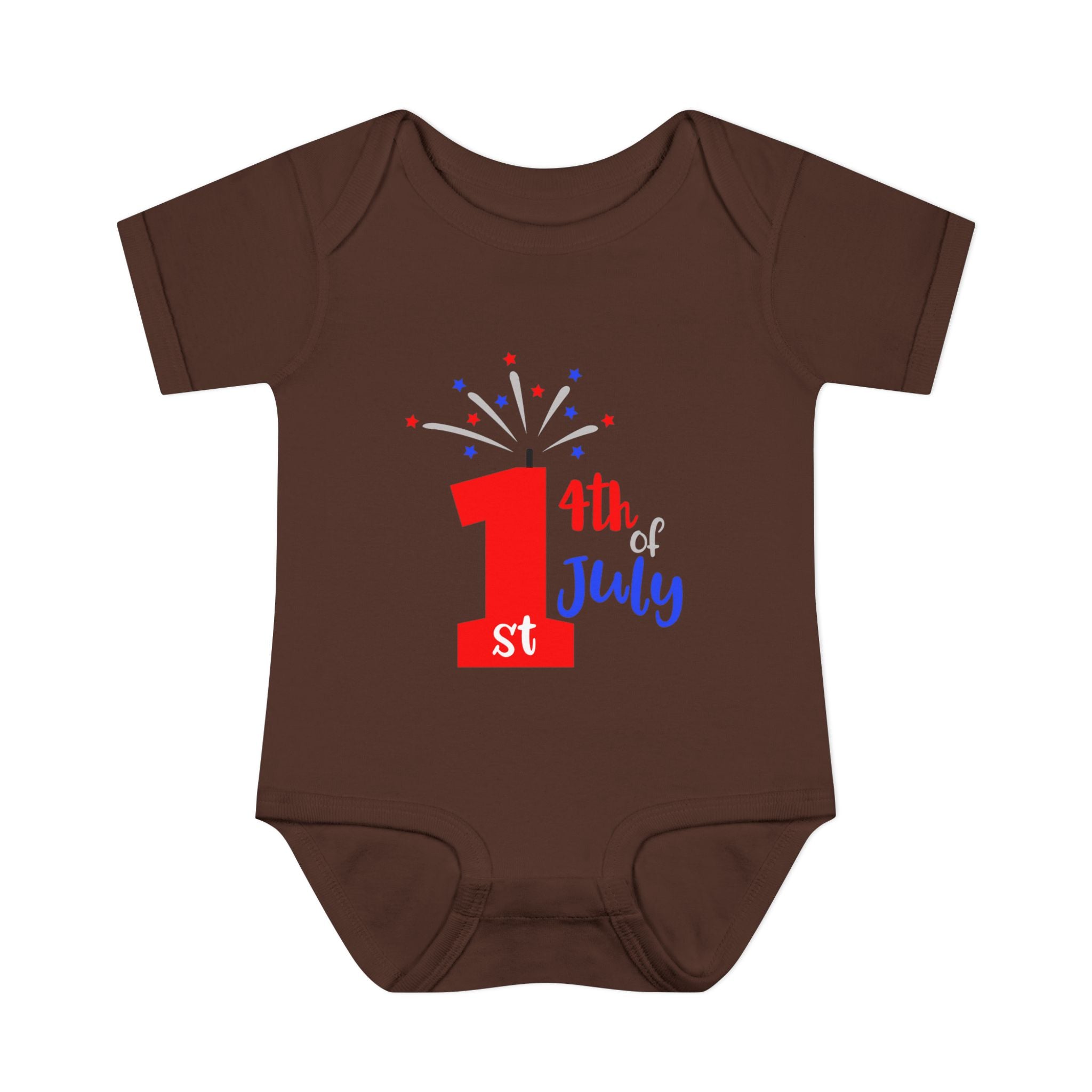 1st 4th of July Baby Bodysuit | Patriotic Fireworks Infant Onesie