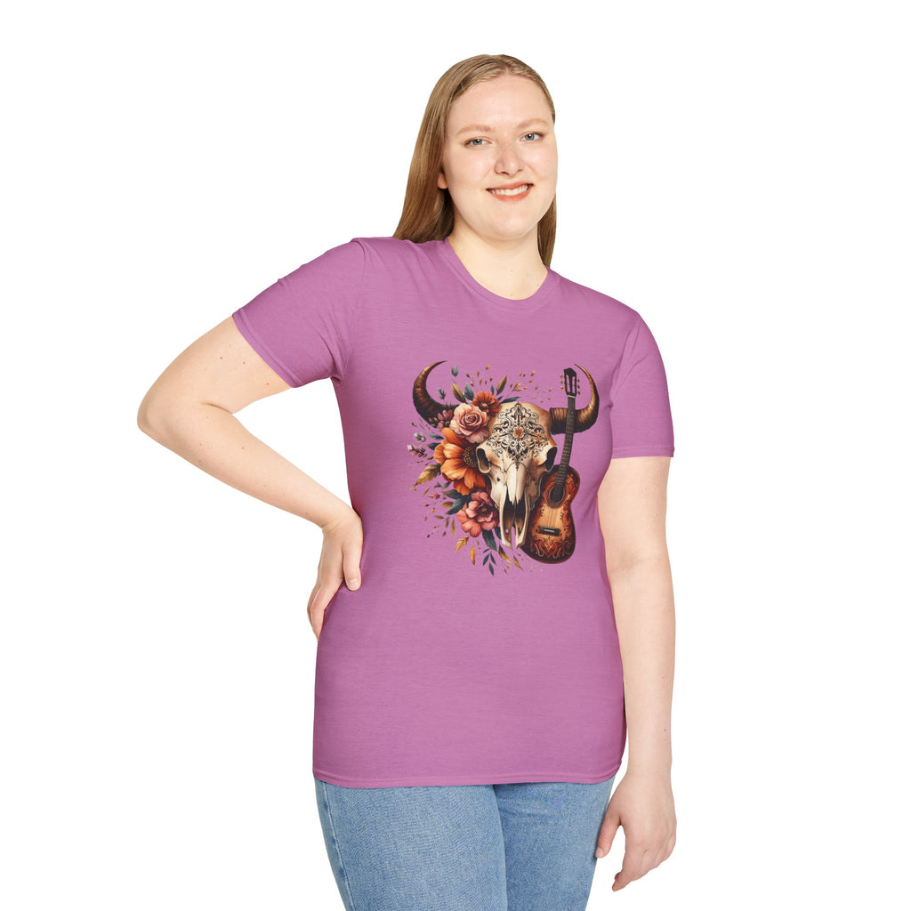 Western Skull Unisex Soft style T-Shirt