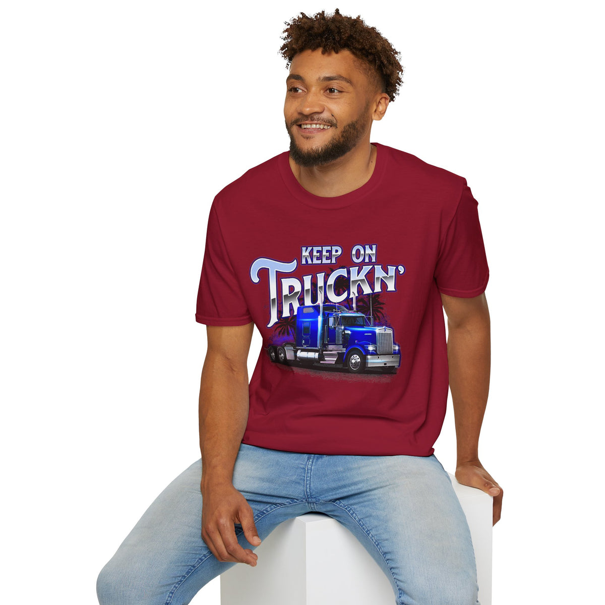 Keep On Truckn Trucker Soft Style T-Shirt