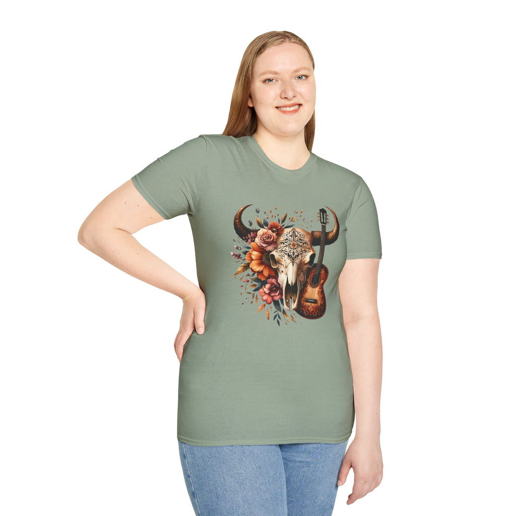 Western Skull Unisex Soft style T-Shirt