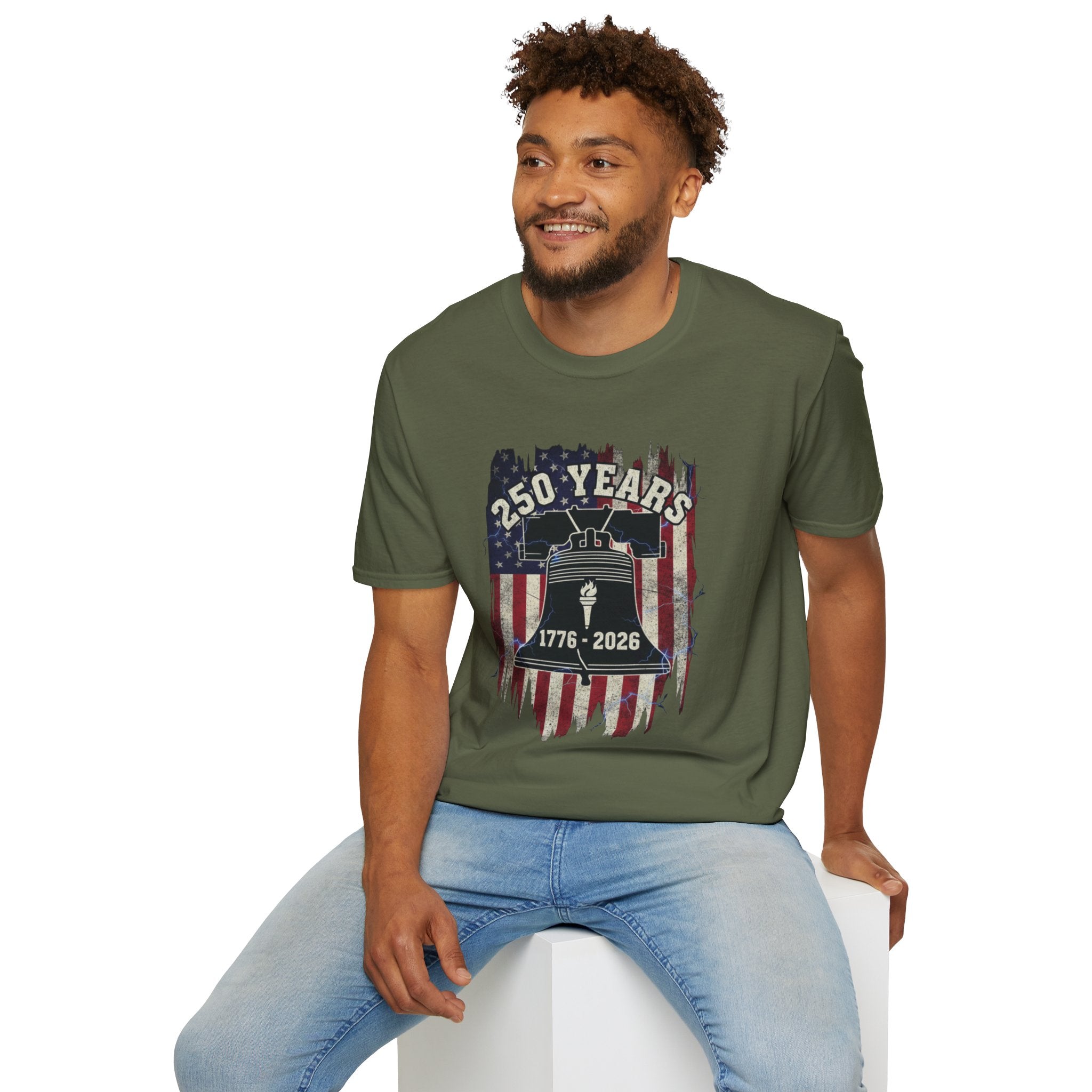 1776 To 2026 250 Years of America Unisex Softstyle T-Shirt