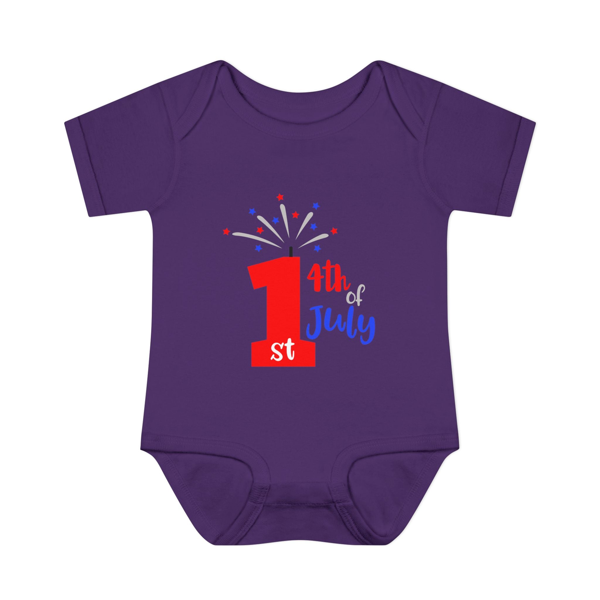 1st 4th of July Baby Bodysuit | Patriotic Fireworks Infant Onesie