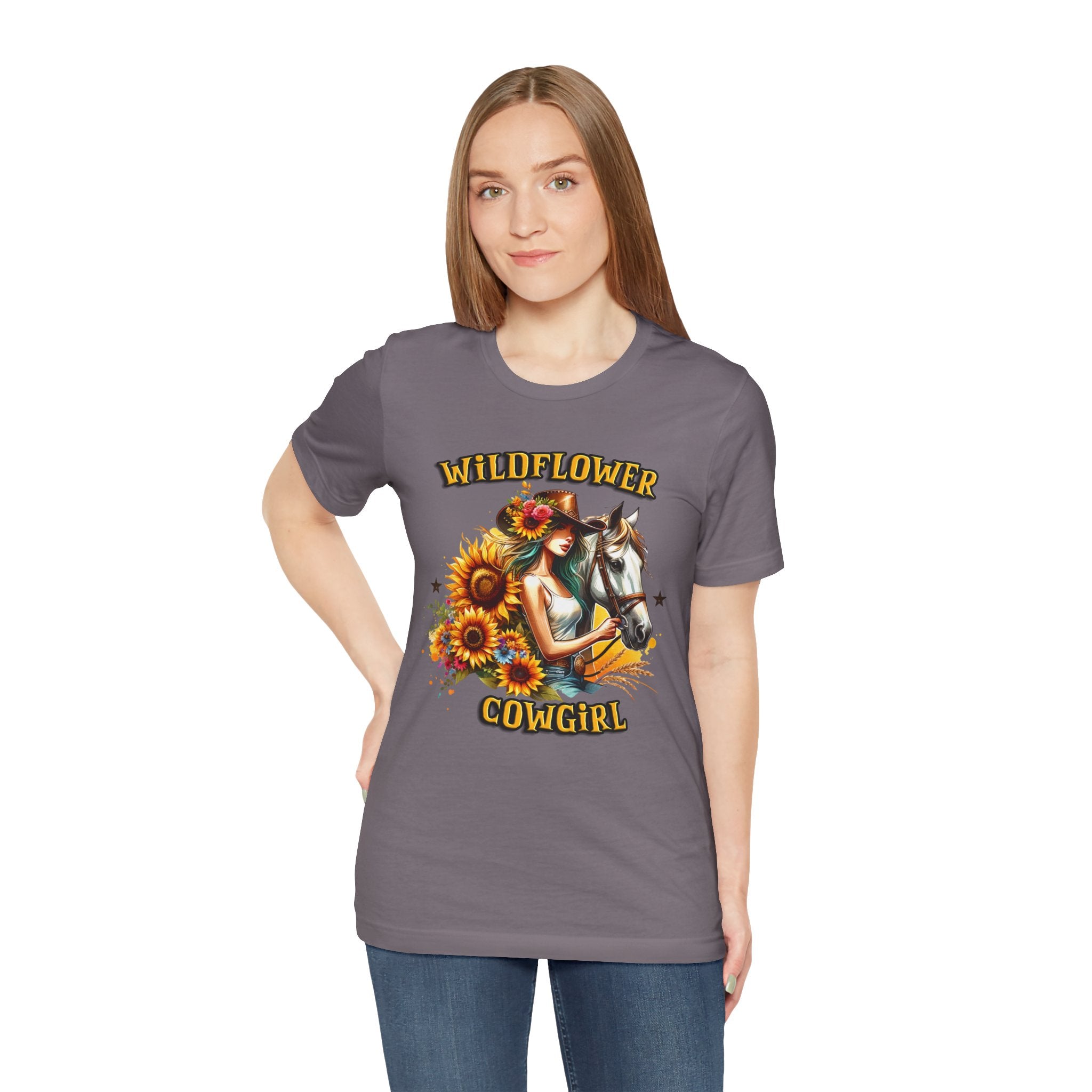 Western Wildflower Girl Jersey Short Sleeve Tee