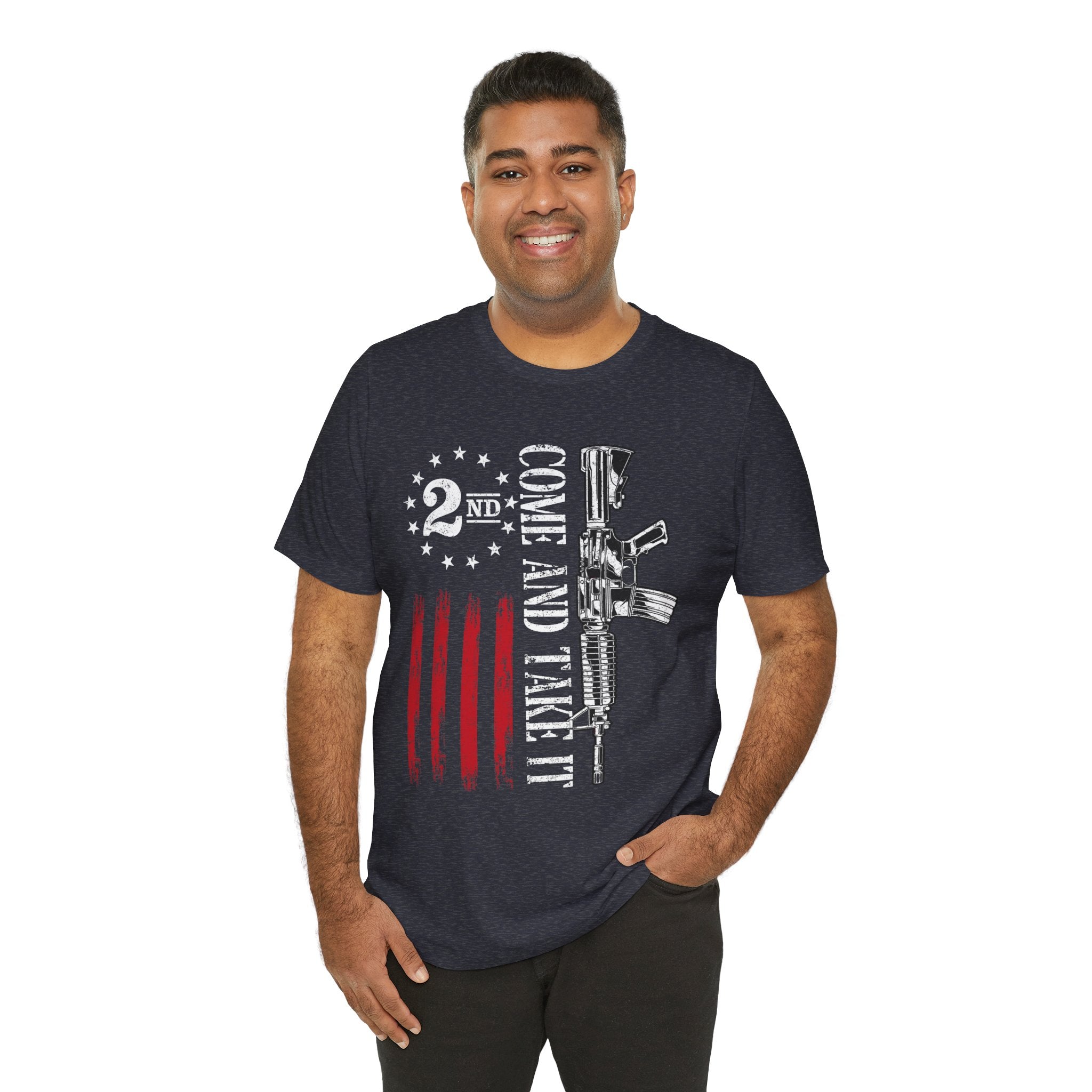 2nd Amendment 'Come and Take It' USA Flag T-Shirt