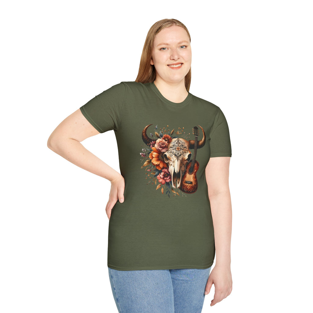 Western Skull Unisex Soft style T-Shirt