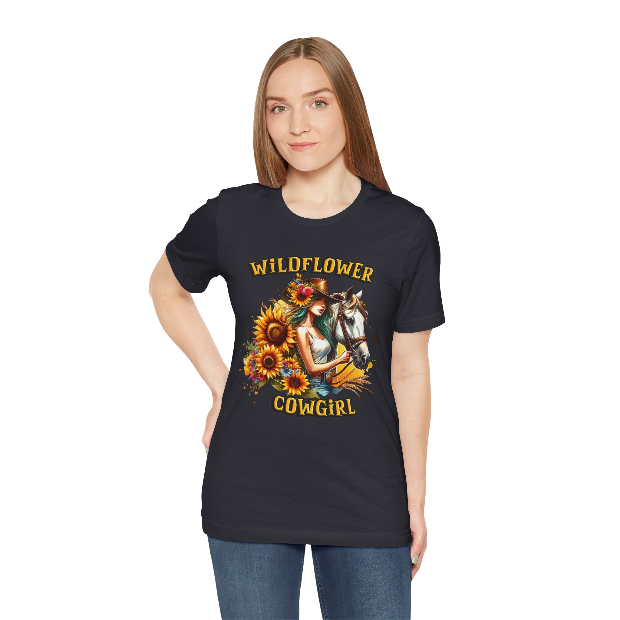 Western Wildflower Girl Jersey Short Sleeve Tee
