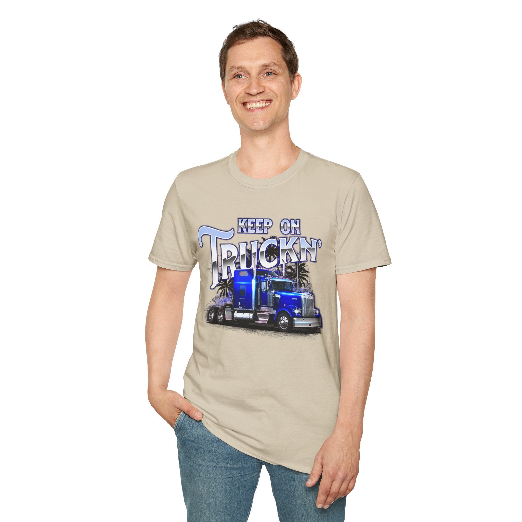 Keep On Truckn Trucker Soft Style T-Shirt