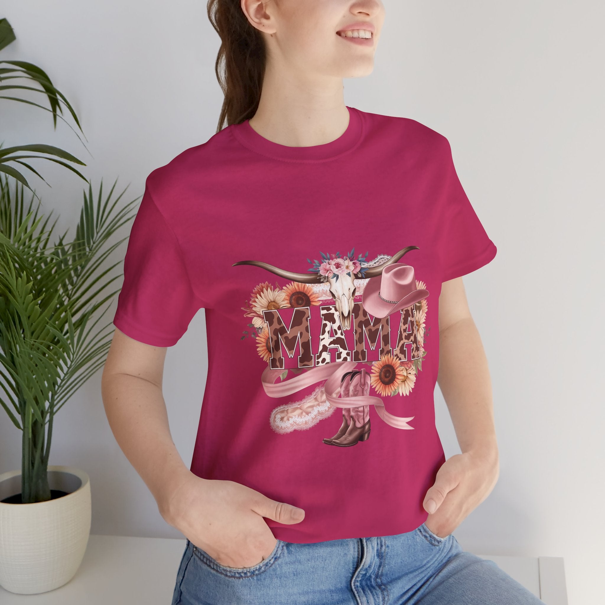 Western 'MAMA' Jersey Tee — Mama Graphic T-Shirt