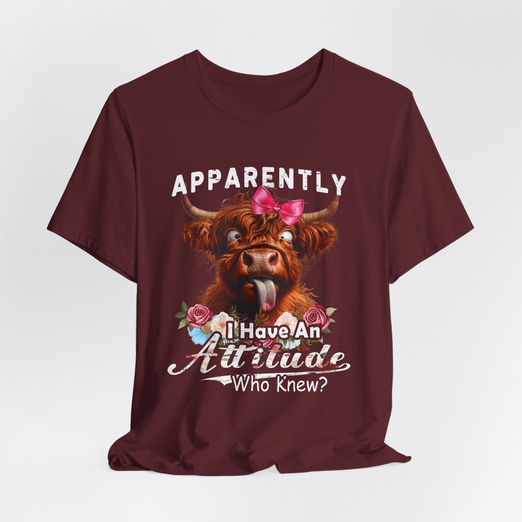 Apparently, I Have an Attitude Who Knew Unisex Jersey Short Sleeve Tee