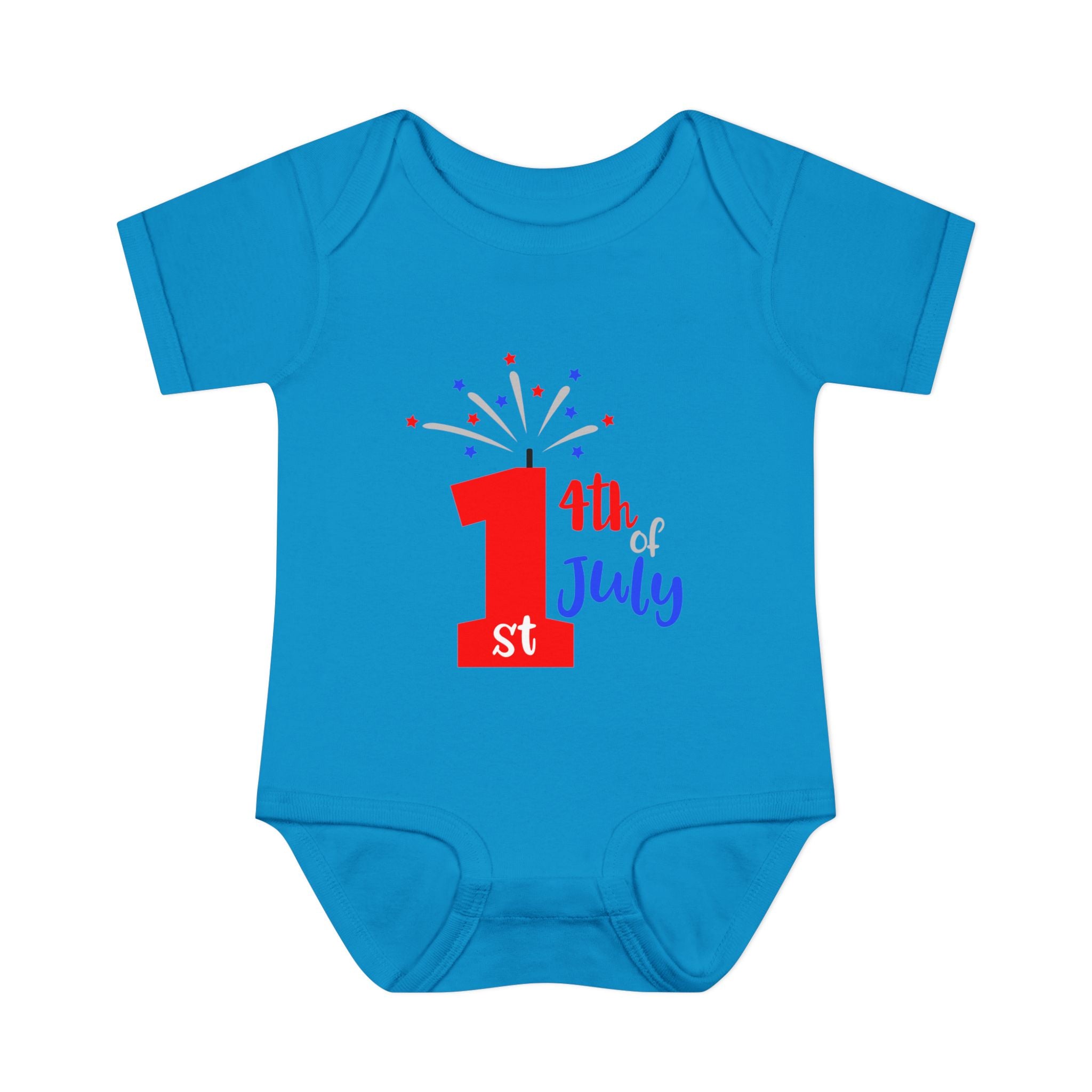 1st 4th of July Baby Bodysuit | Patriotic Fireworks Infant Onesie