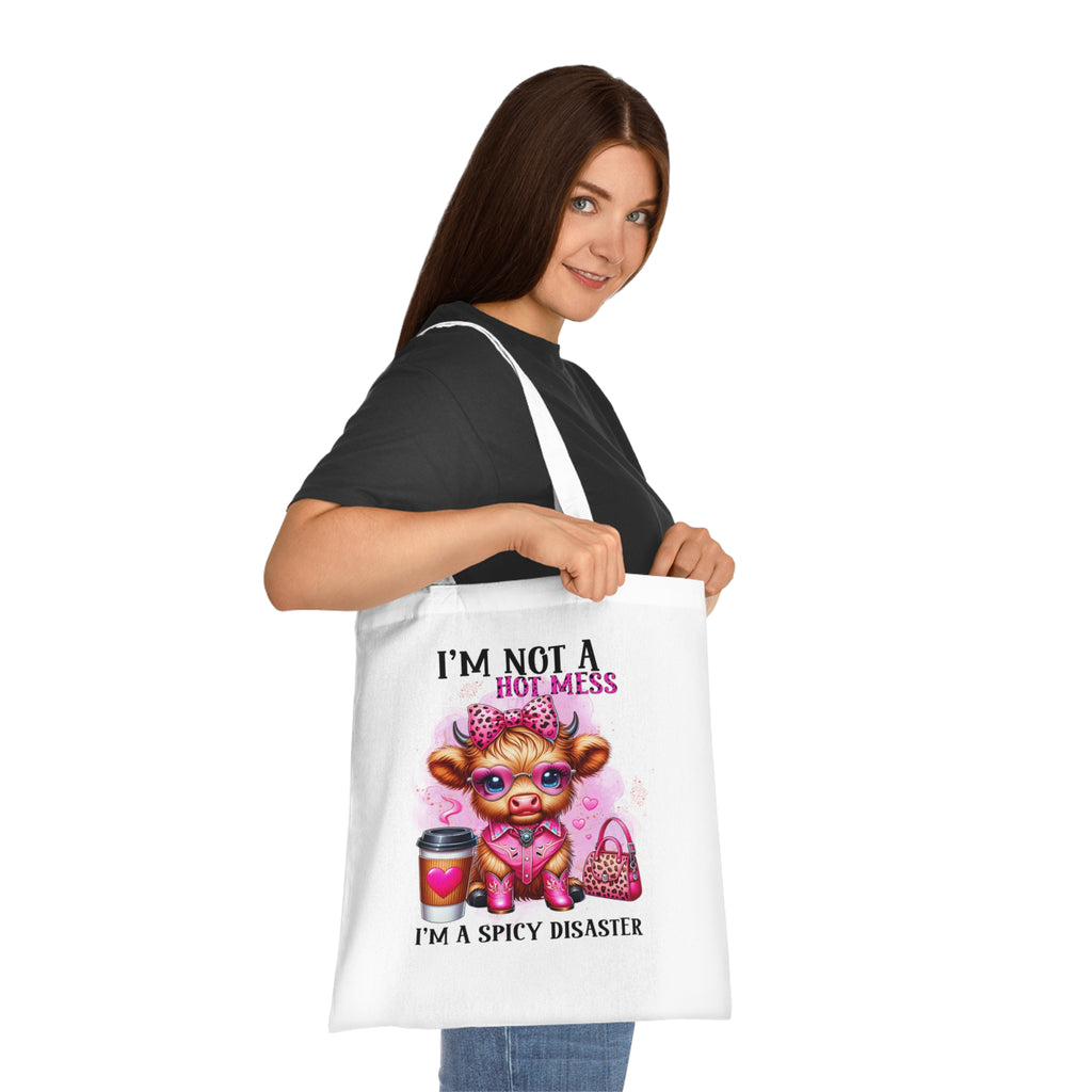 I'm Not a Hot Mess I'm A Spicy Disaster Cotton Tote