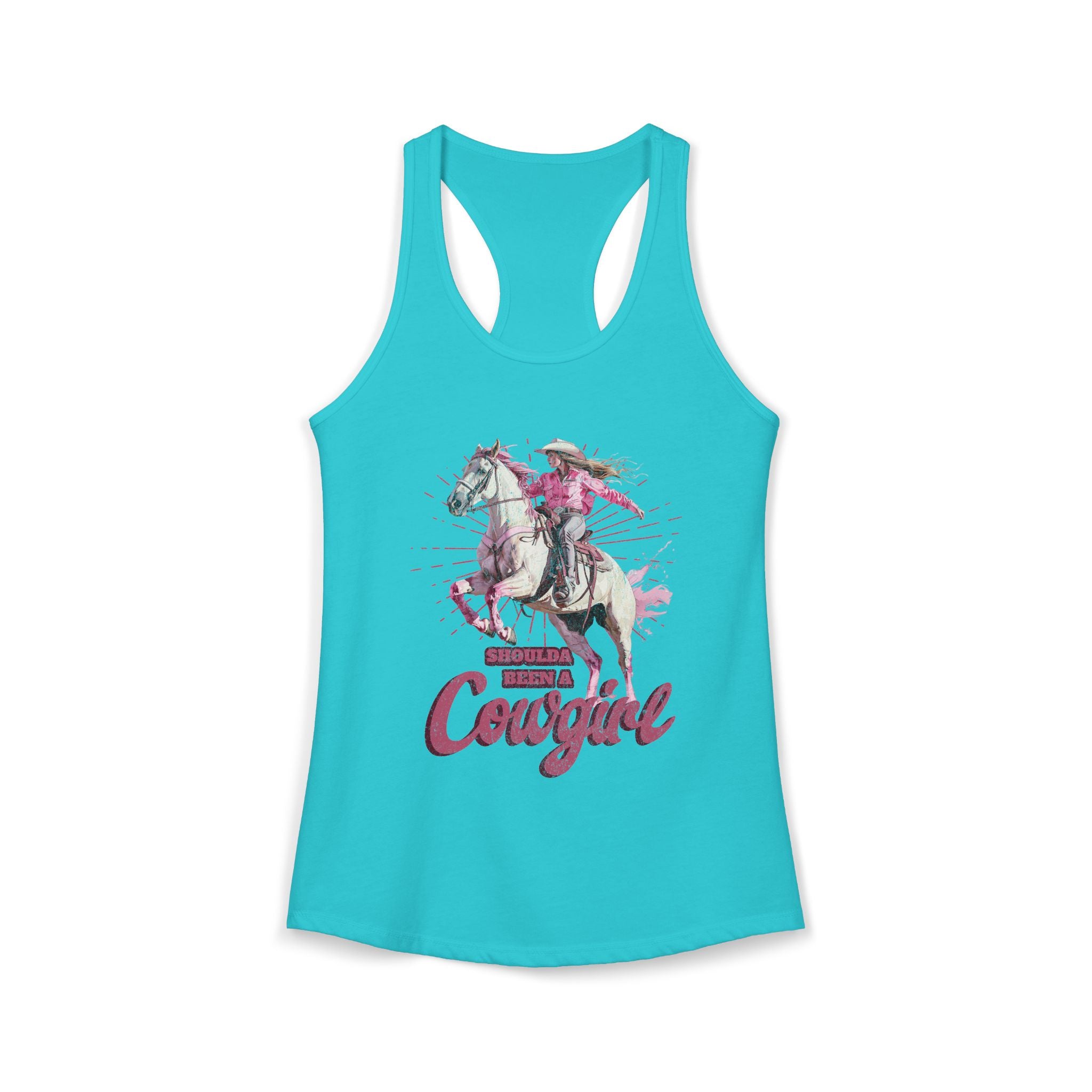 Shoulda Been a Cowgirl Women's Ideal Racerback Tank