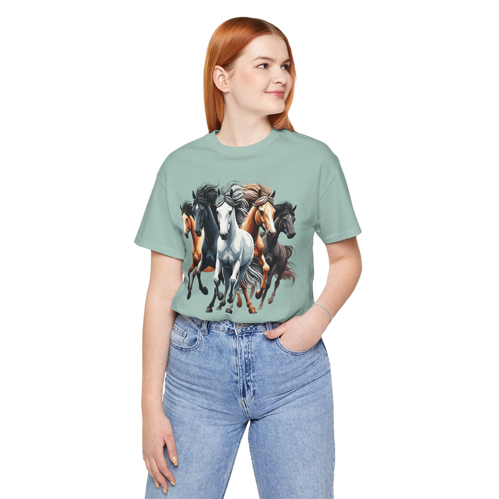 Wild Horse Western Tee — Custom Rodeo-Inspired Graphic T-Shirt