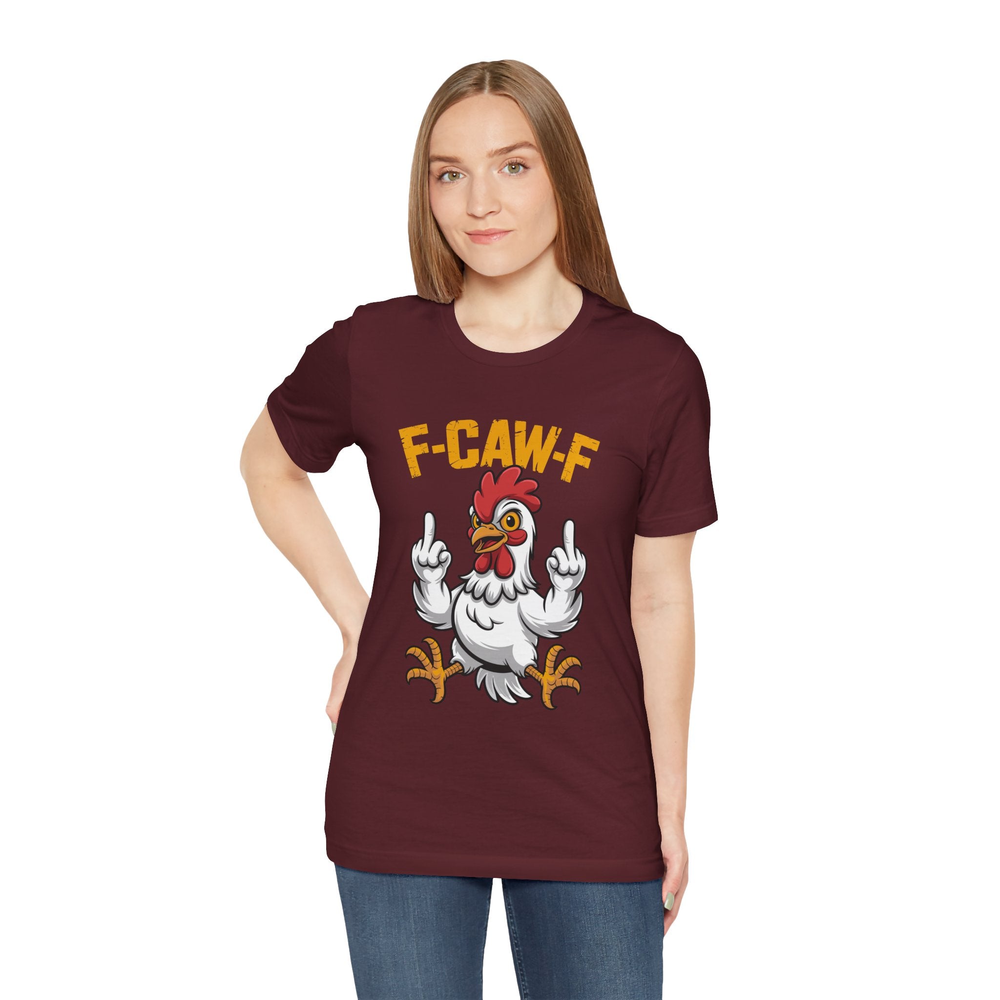 F Caw F you are Number One Chicken Jersey Short Sleeve Tee