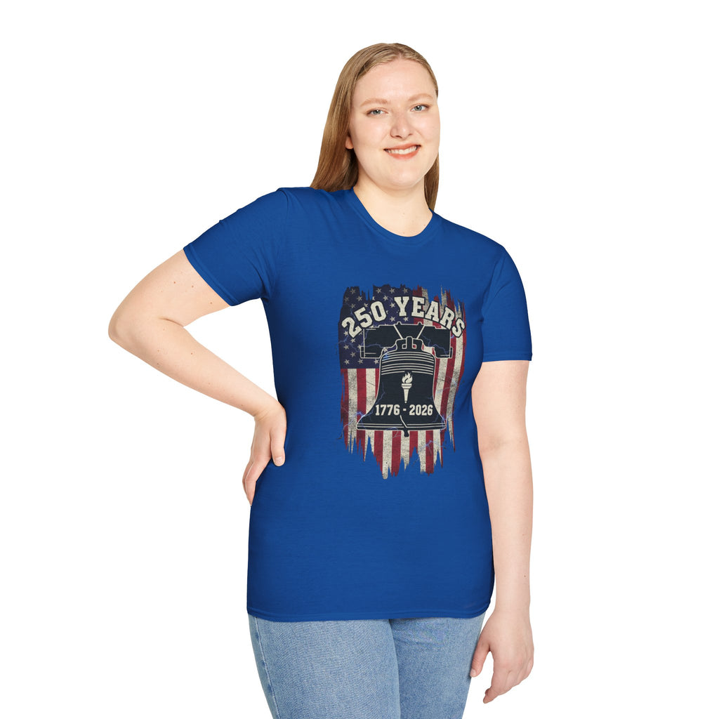 1776 To 2026 250 Years of America Unisex Softstyle T-Shirt