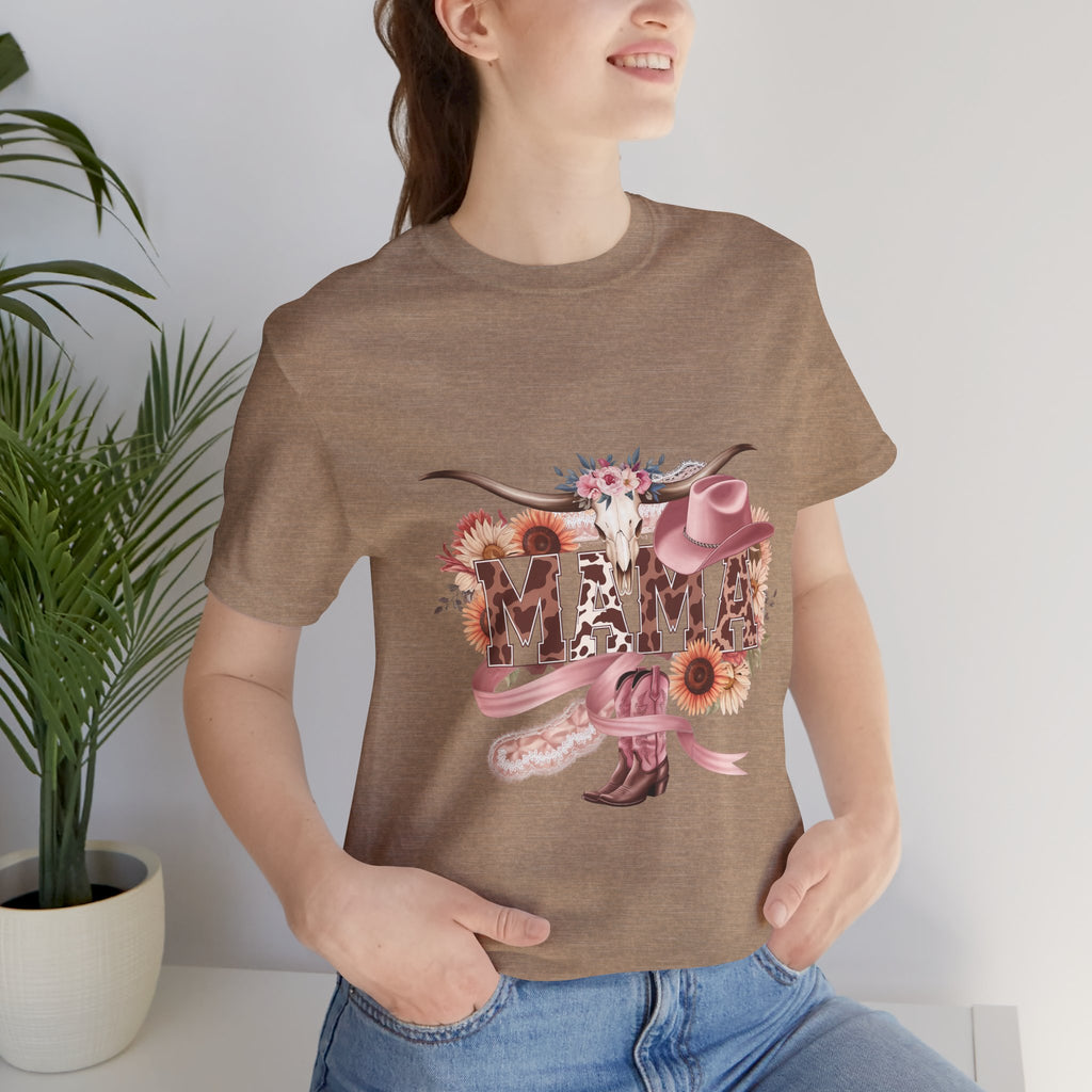 Western 'MAMA' Jersey Tee — Mama Graphic T-Shirt