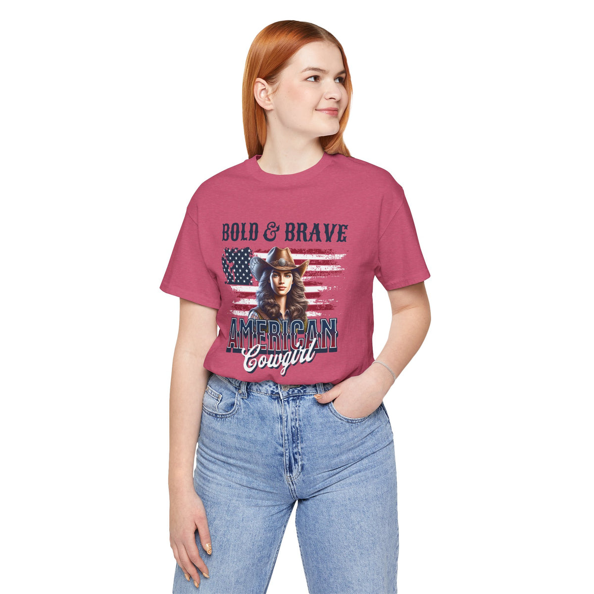 Bold & Brave American Cowgirl Unisex Jersey Short Sleeve Tee
