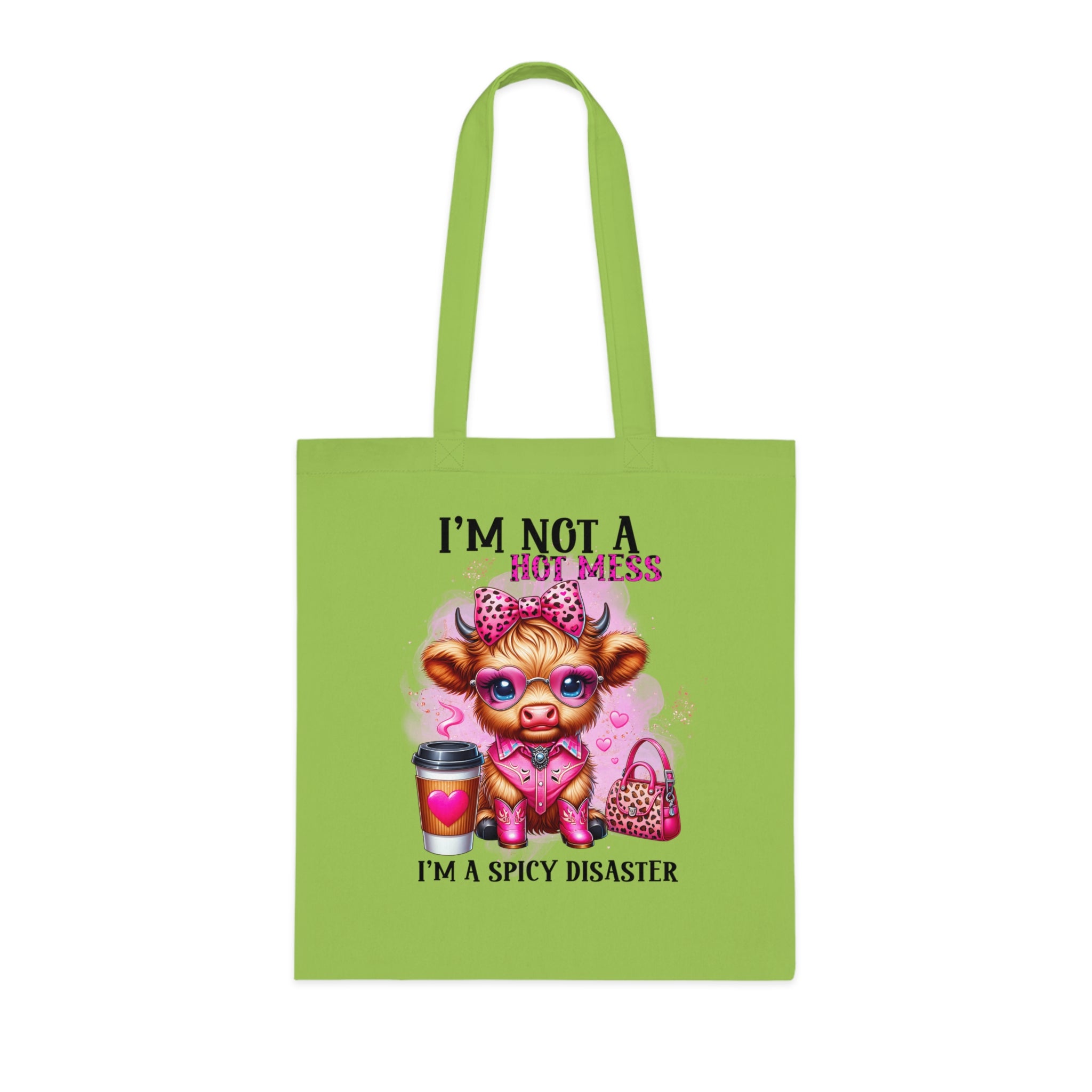 I'm Not a Hot Mess I'm A Spicy Disaster Cotton Tote