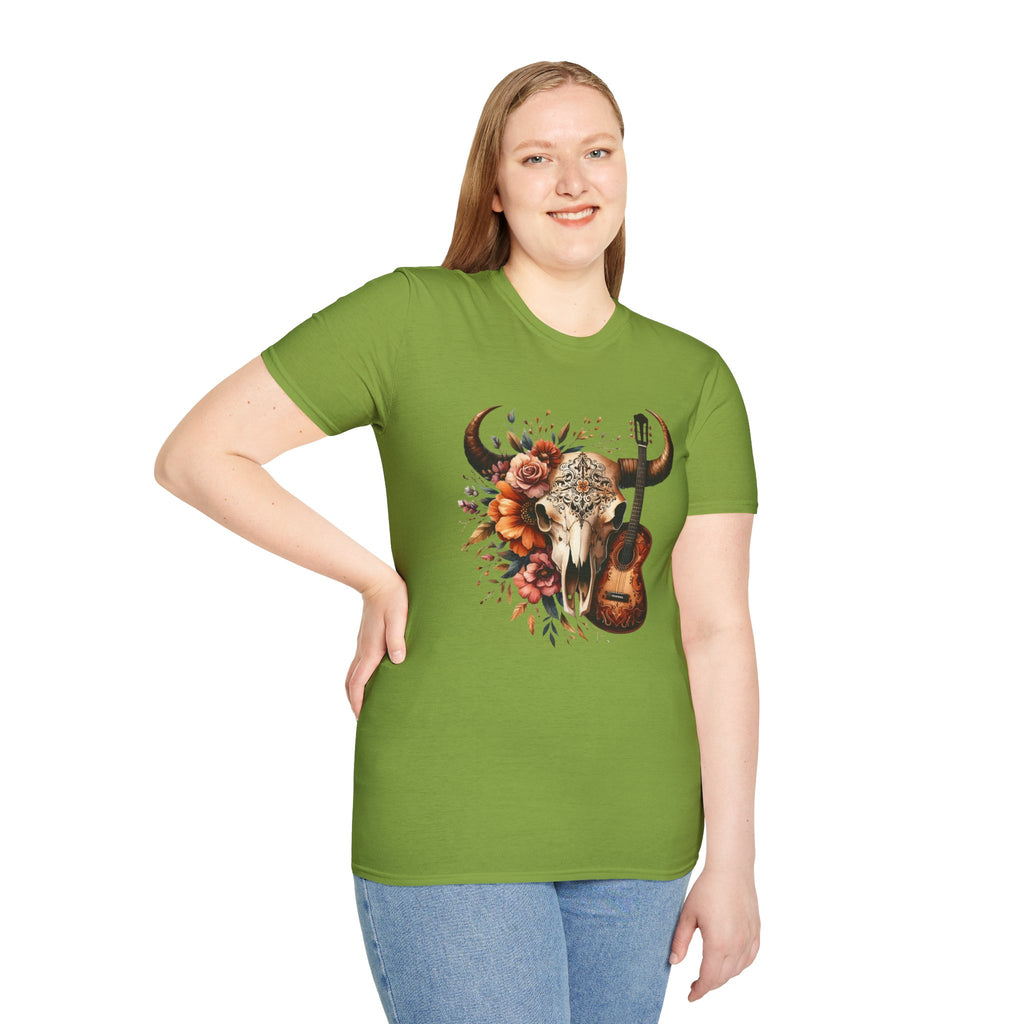 Western Skull Unisex Soft style T-Shirt