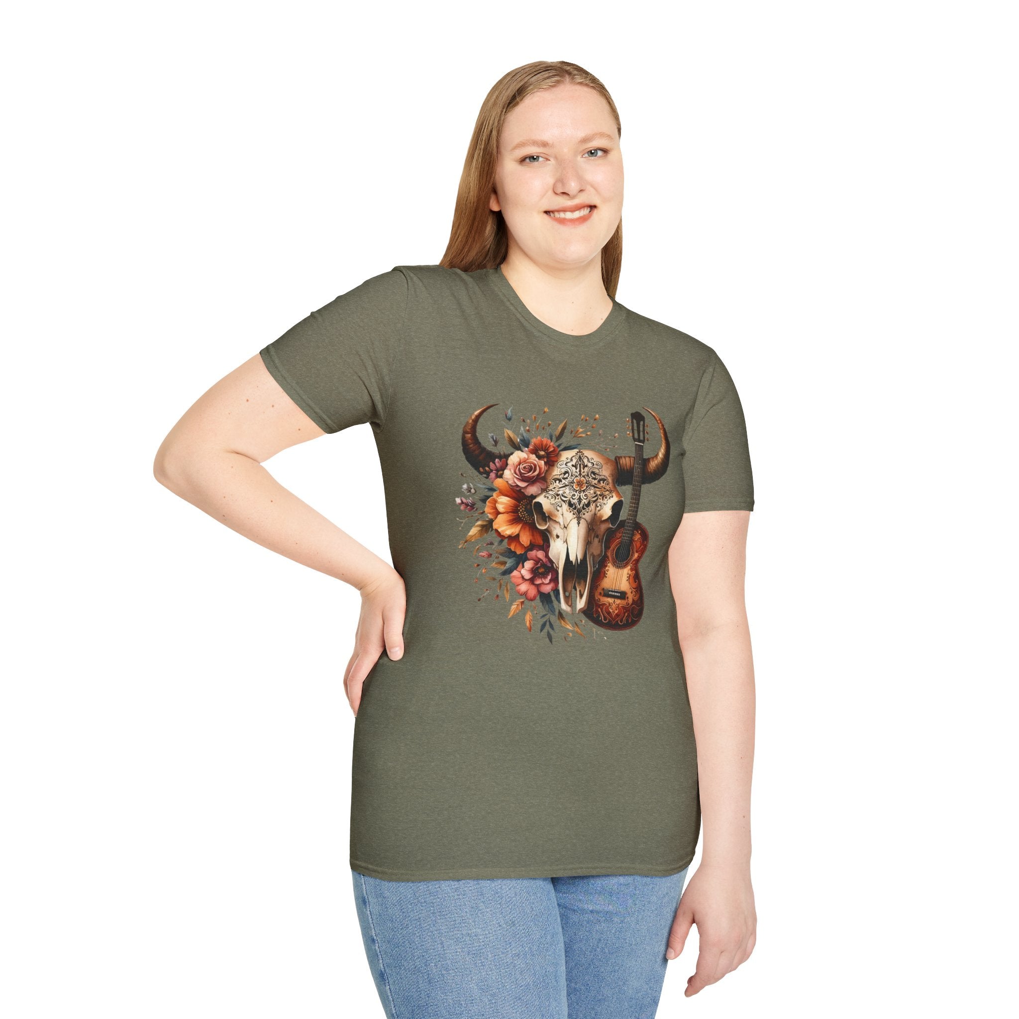 Western Skull Unisex Soft style T-Shirt