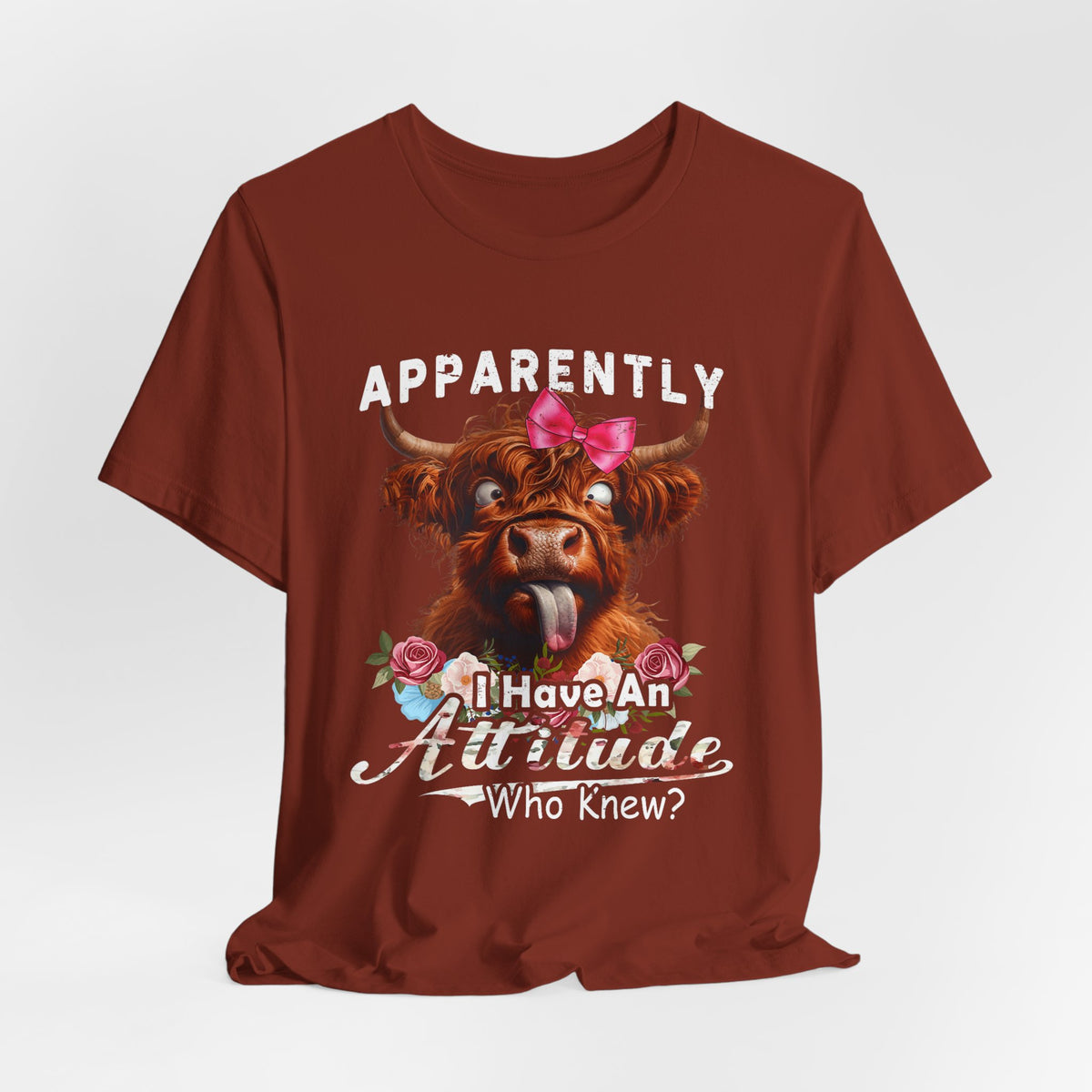 Apparently, I Have an Attitude Who Knew Unisex Jersey Short Sleeve Tee