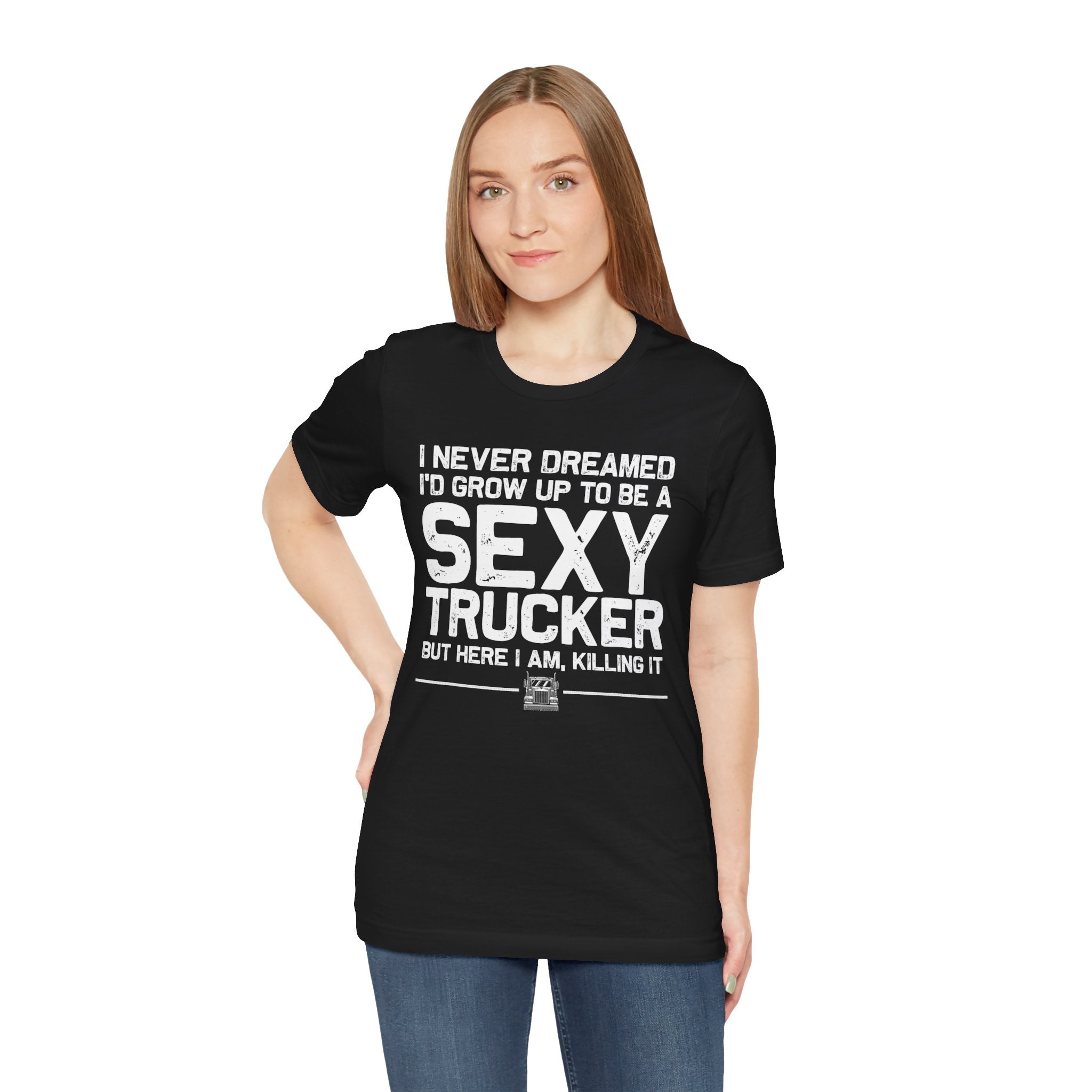 Funny Truck Driver Tee for Trucker Women — Women’s Trucker Shirt