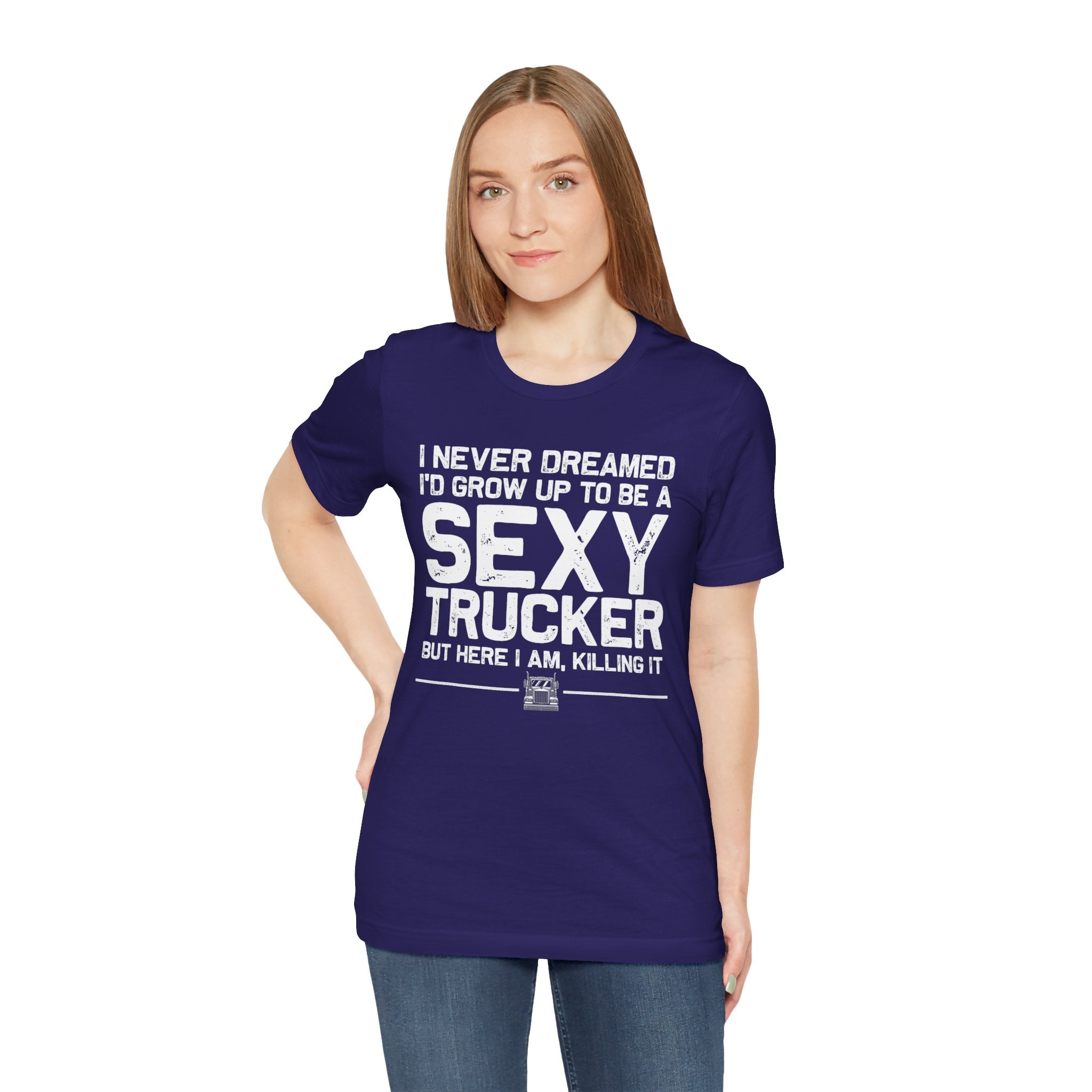 Funny Truck Driver Tee for Trucker Women — Women’s Trucker Shirt