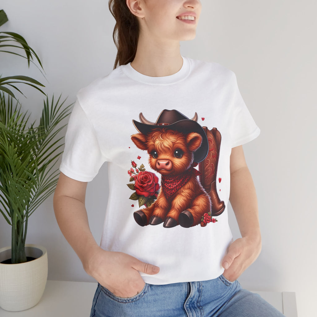 Baby Highland Cow Unisex Jersey Short Sleeve Tee