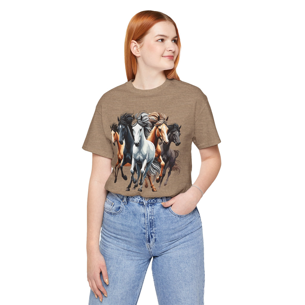 Wild Horse Western Tee — Custom Rodeo-Inspired Graphic T-Shirt