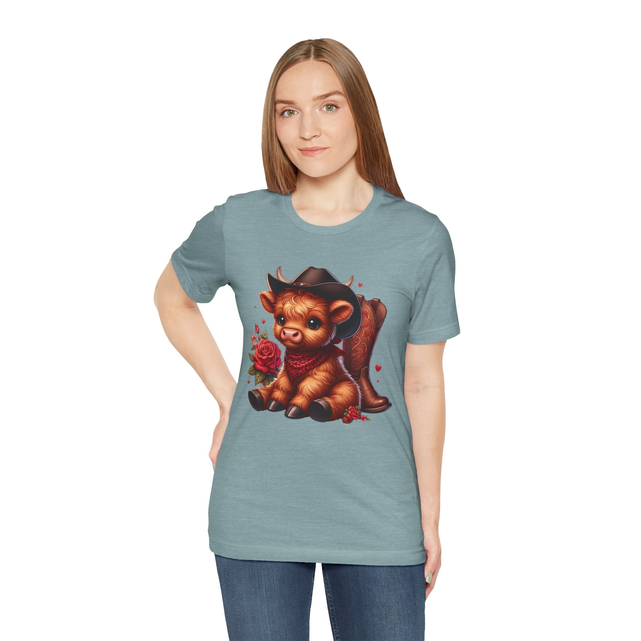 Baby Highland Cow Unisex Jersey Short Sleeve Tee