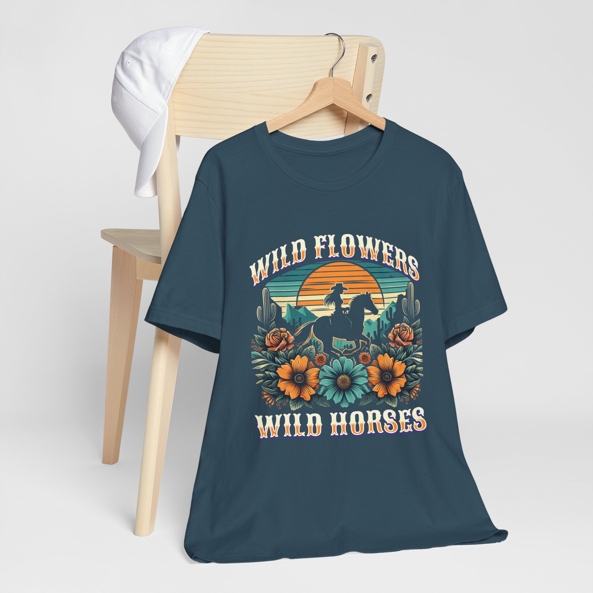 Wildflowers & Wild Horses Western T‑Shirt